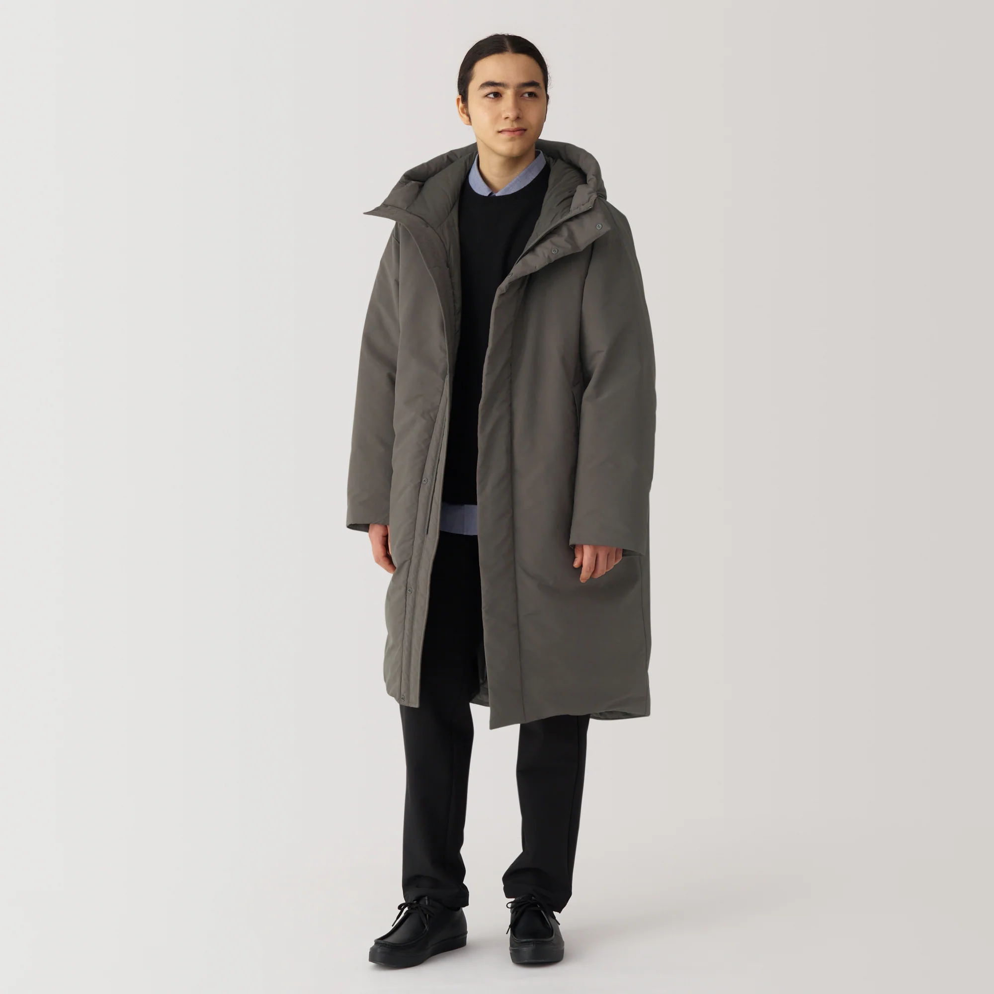 Men's Water Repellent Hooded Down Coat