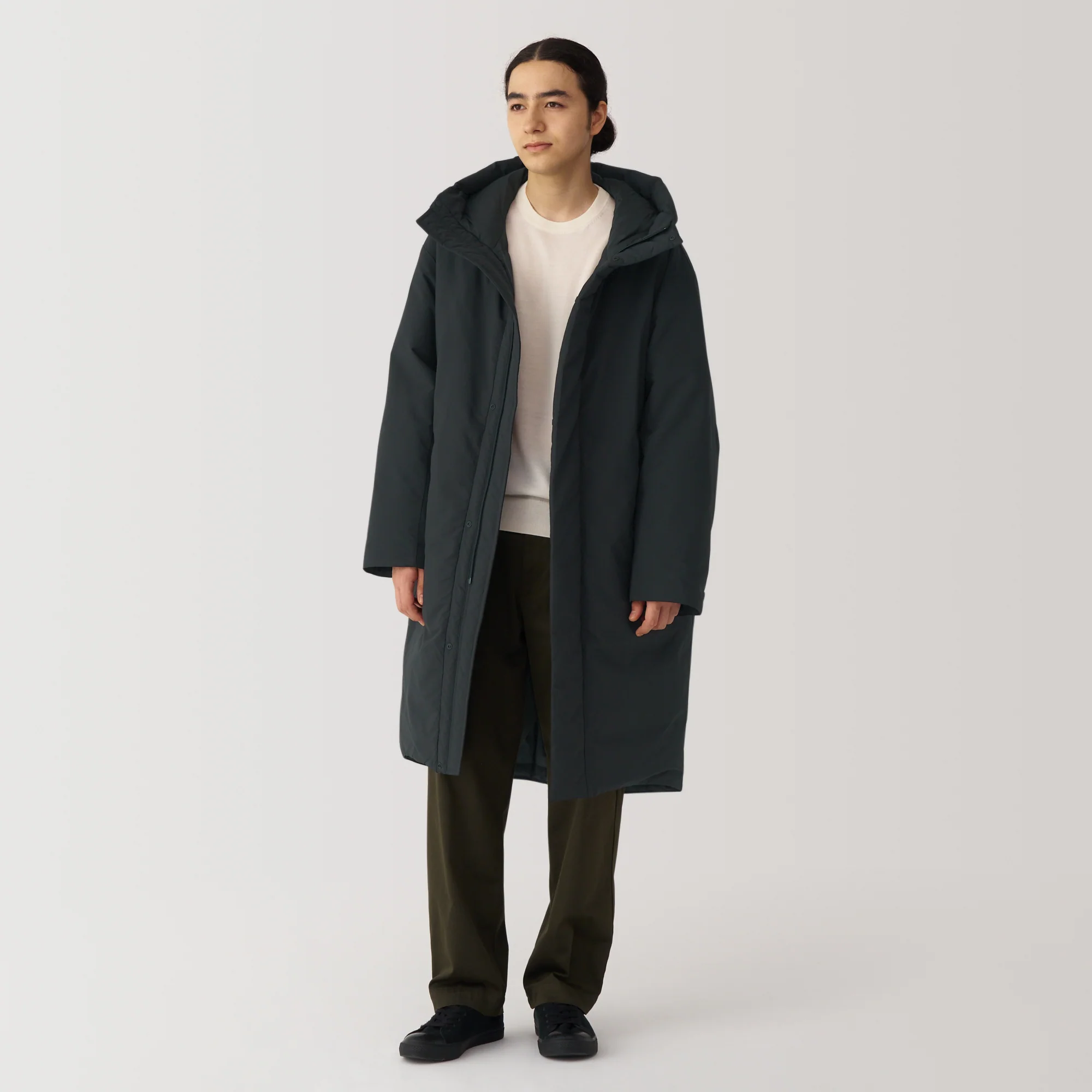 Men's Water Repellent Hooded Down Coat - Image 15
