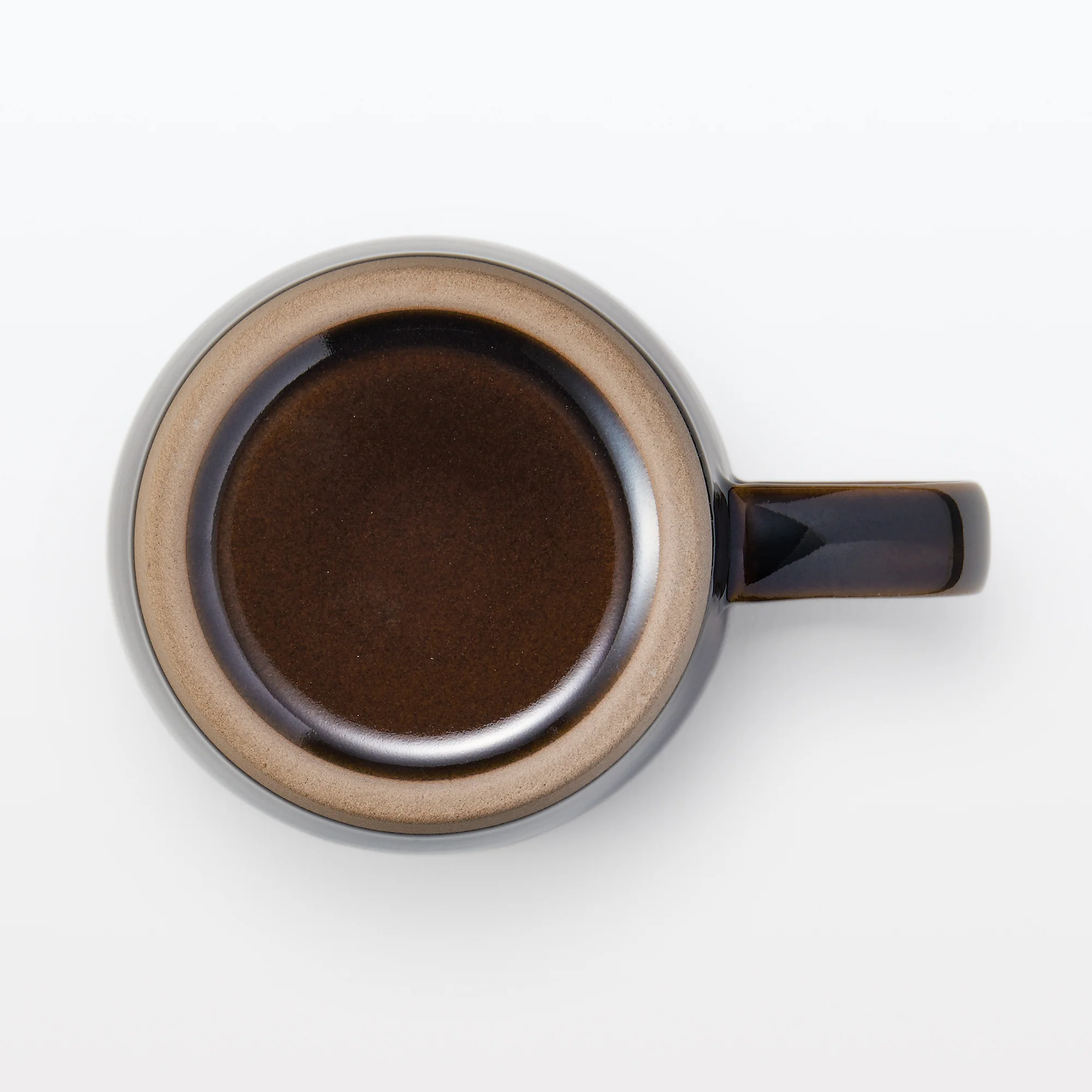 Mino Ware Coffee Cup - Dark Brown - Image 4