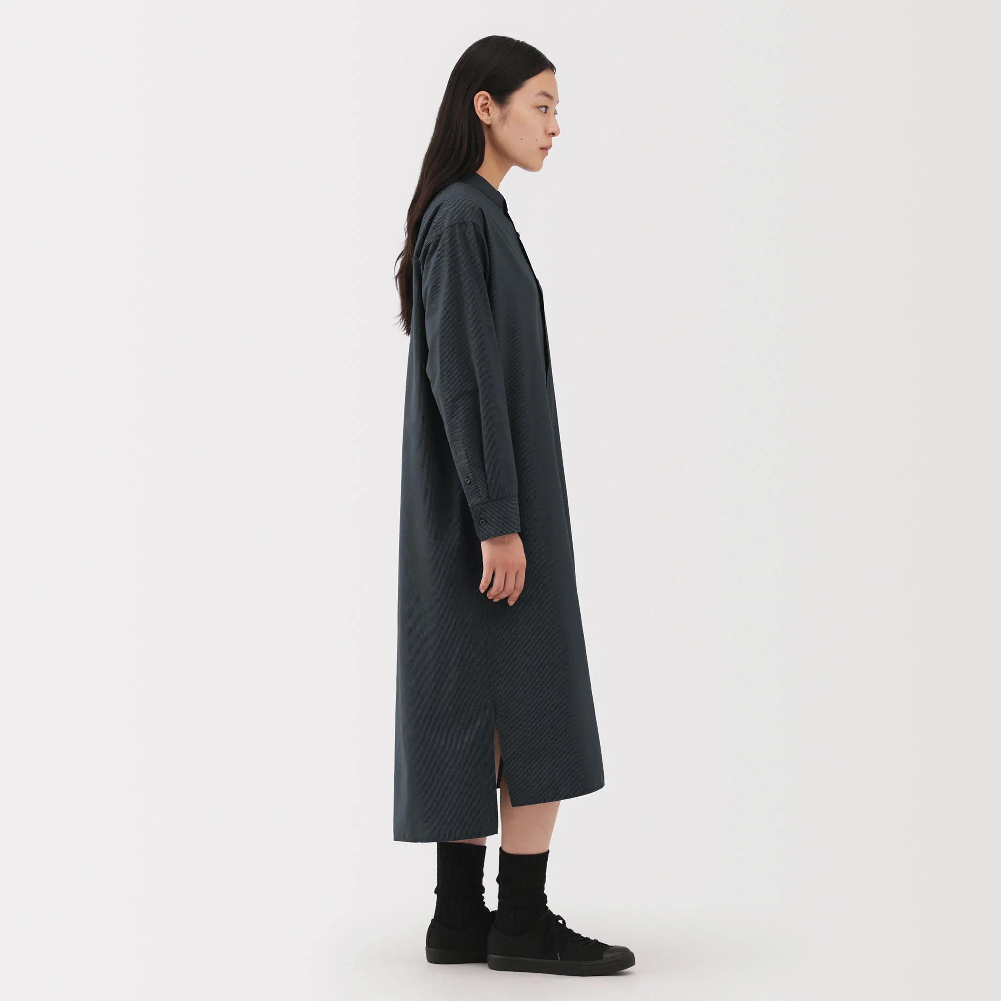 Labo Modal Blend Relaxed Shirt Dress - Image 5