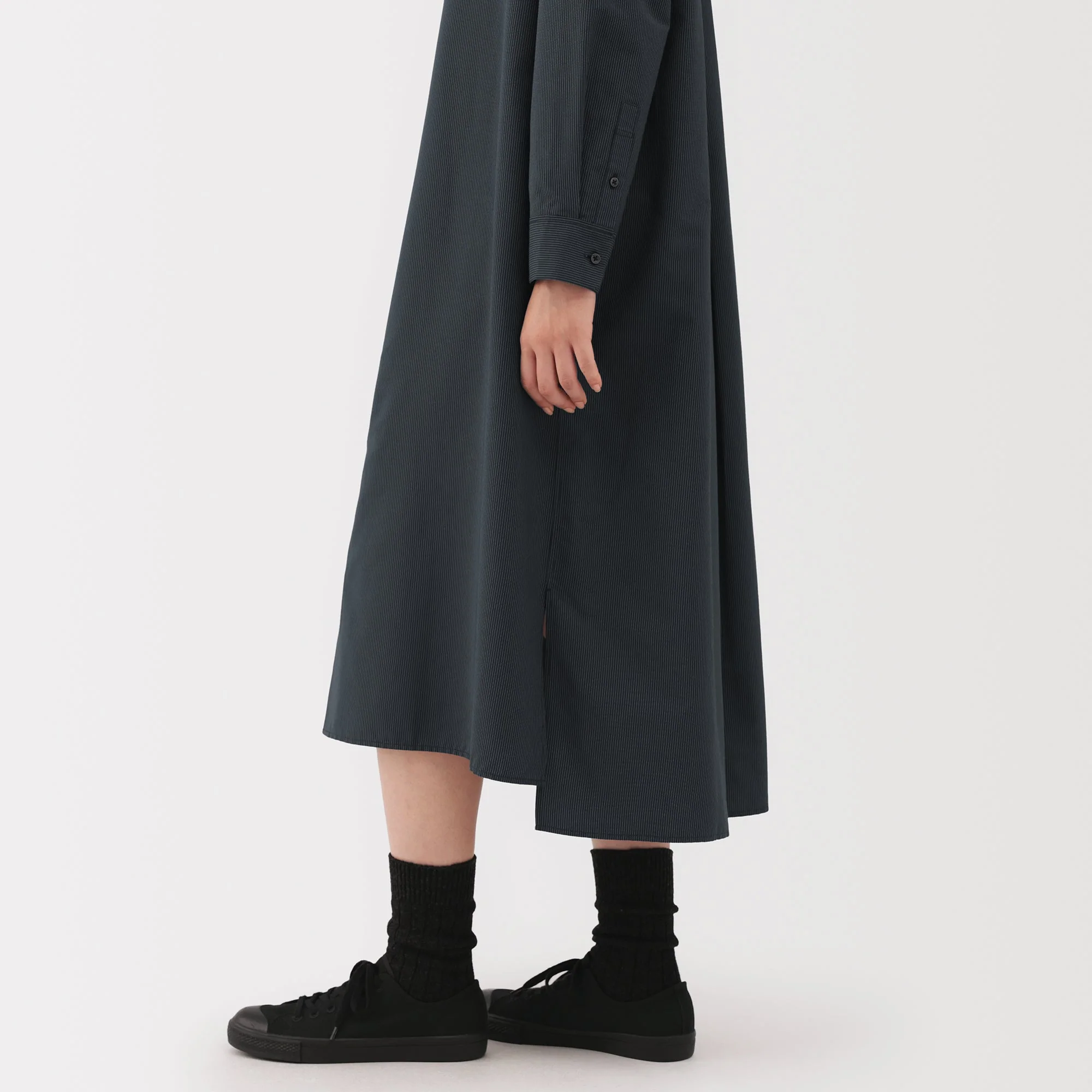 Labo Modal Blend Relaxed Shirt Dress - Image 8