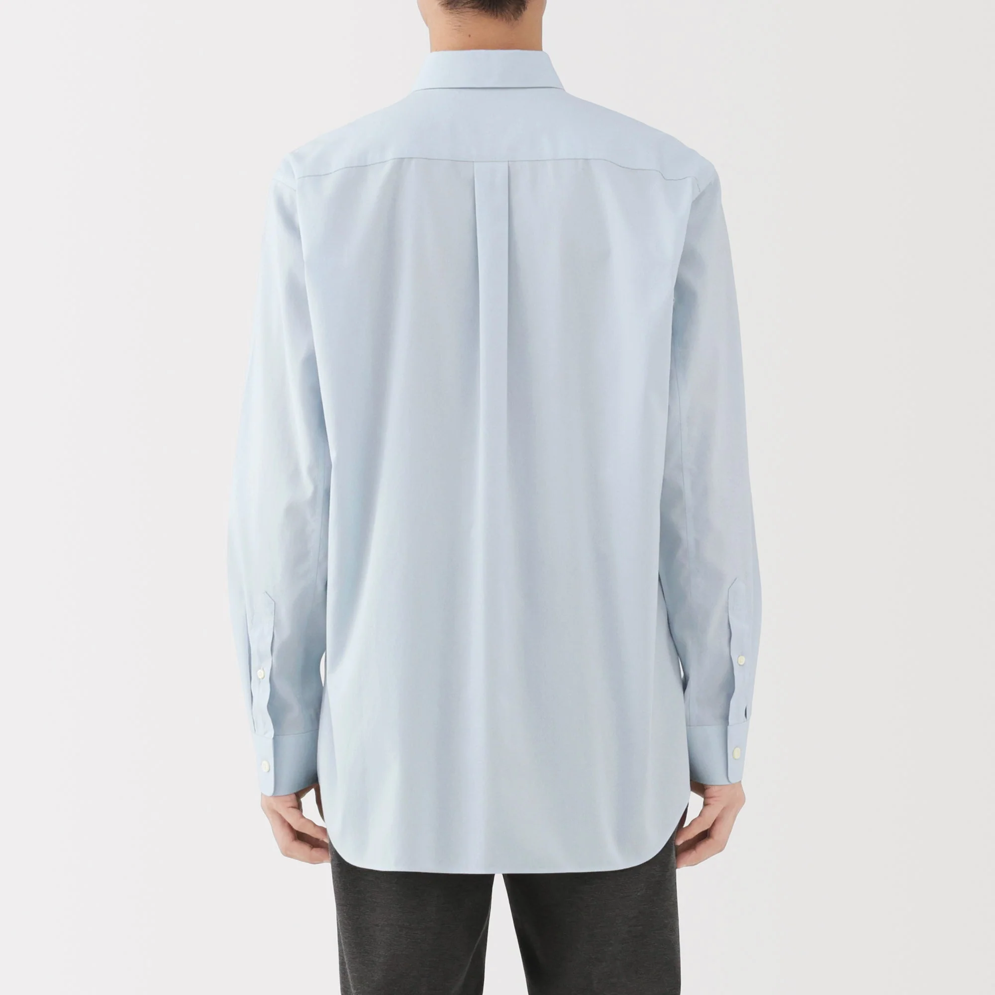 Cotton Semi-Spread Collar Shirt - Image 33