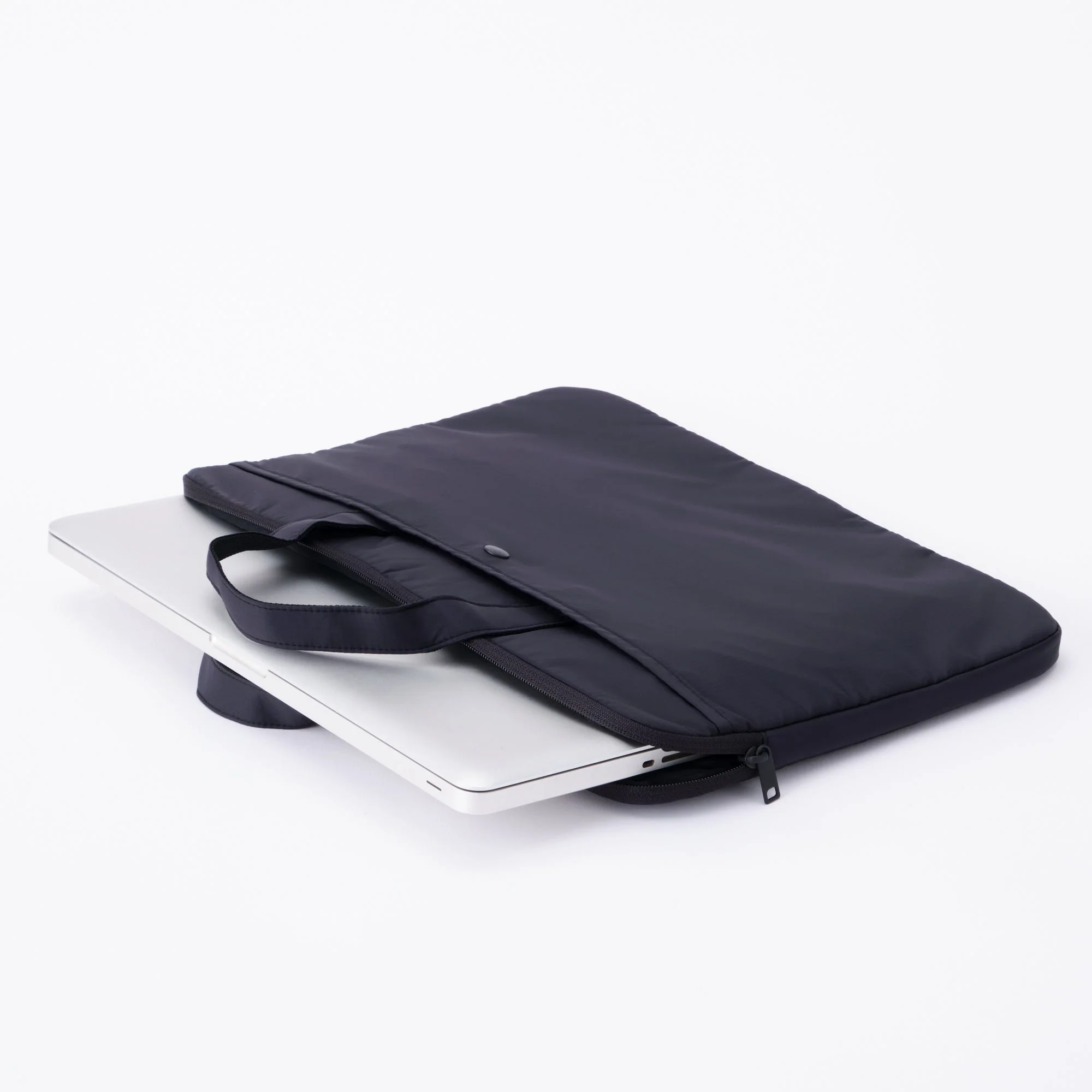 Parachute Cloth Laptop Bag - Black - Image 2