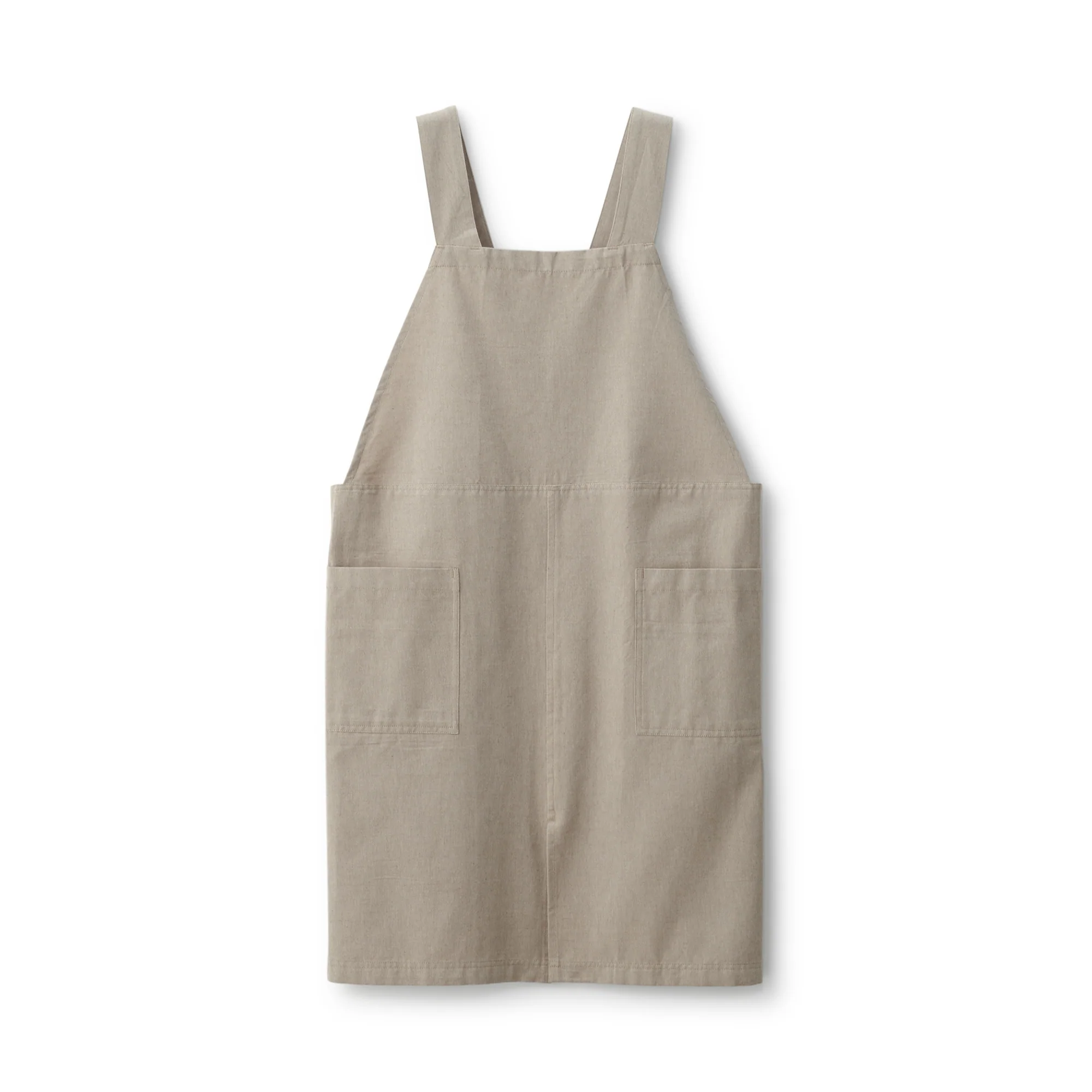 Plain Weave Cotton Shoulder Strap Apron - S-M