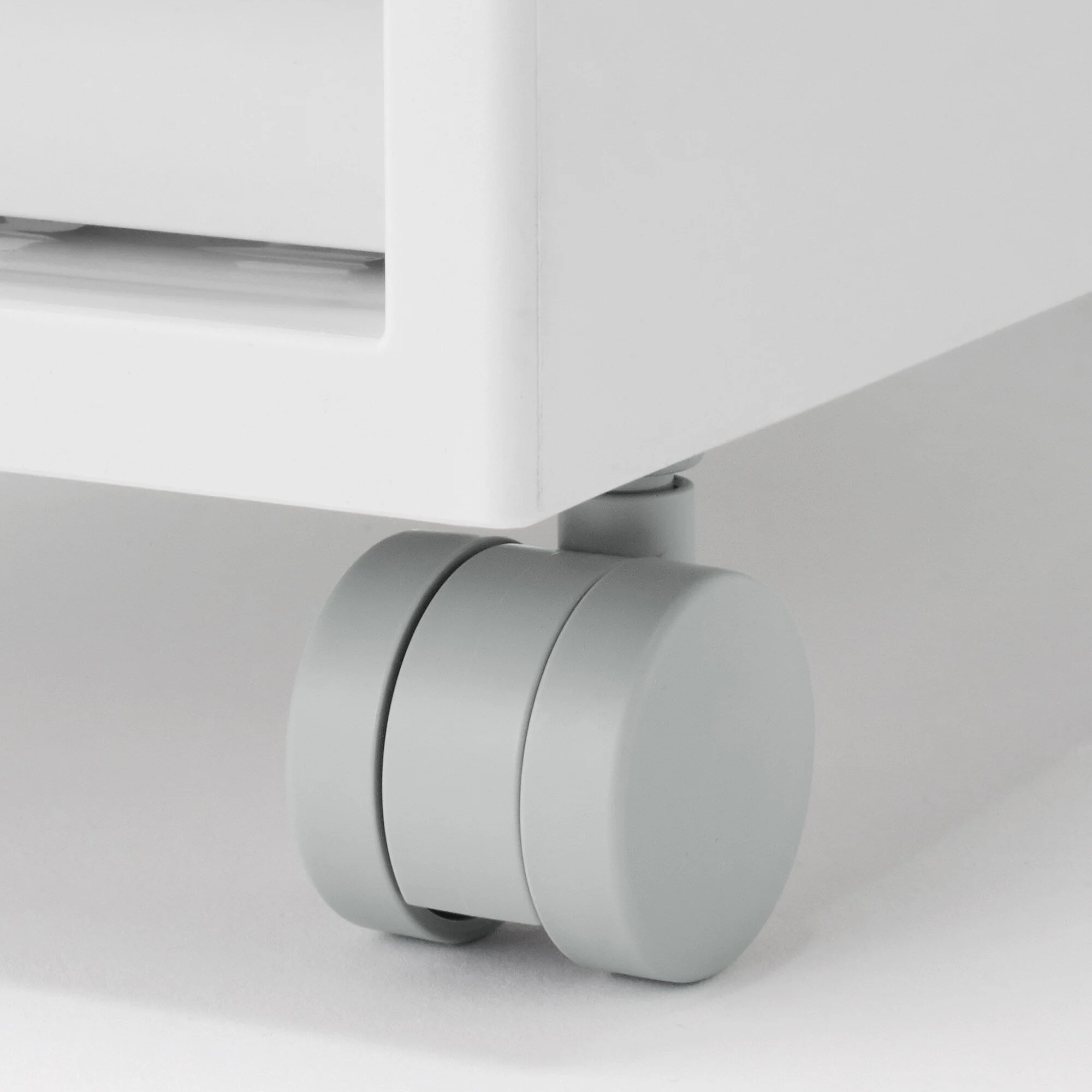 Polypropylene Stocker with Caster #1 - White Gray (3 Tier) - Image 6