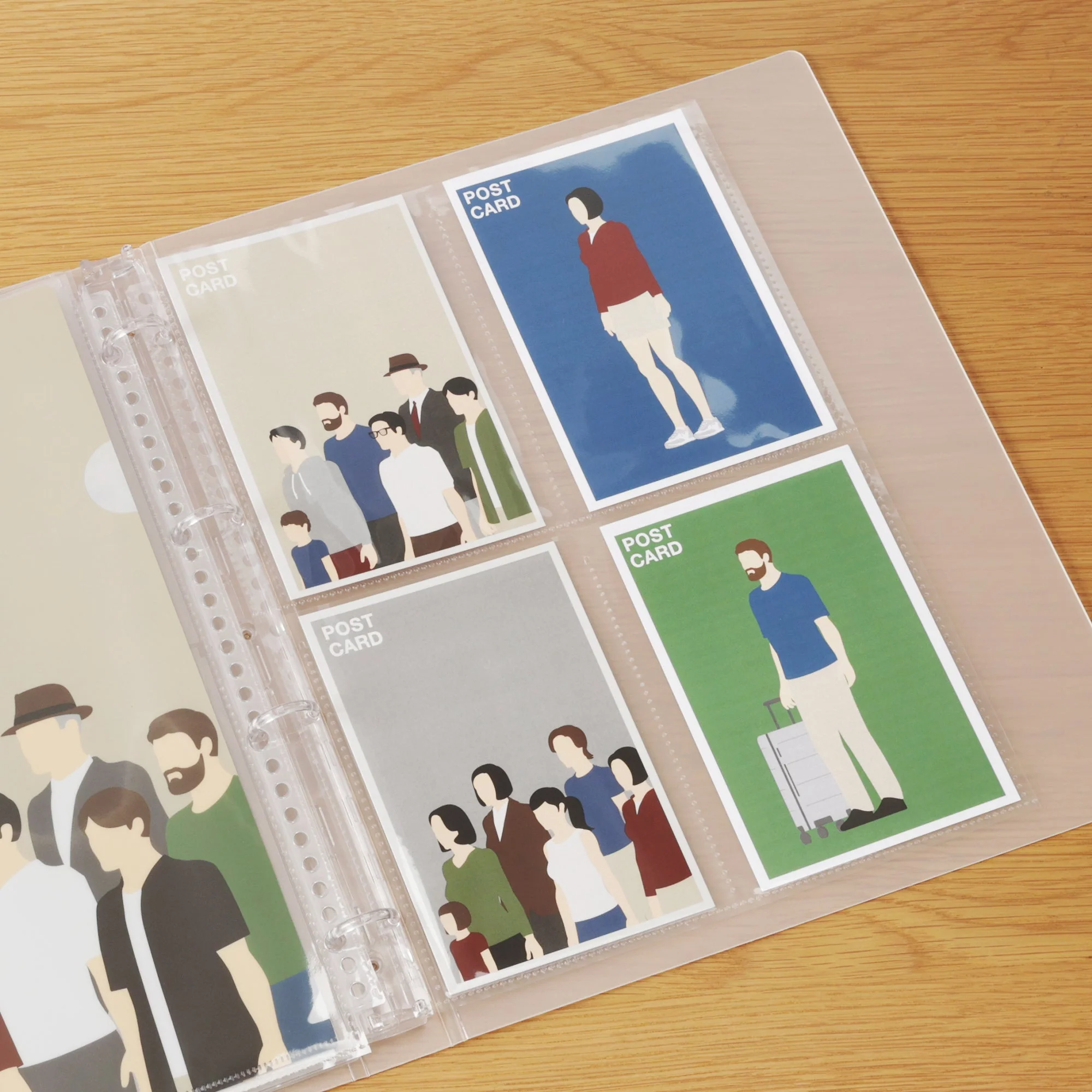 Post Card 4-Pocket Refill for A4 Wide Organizer - Image 2