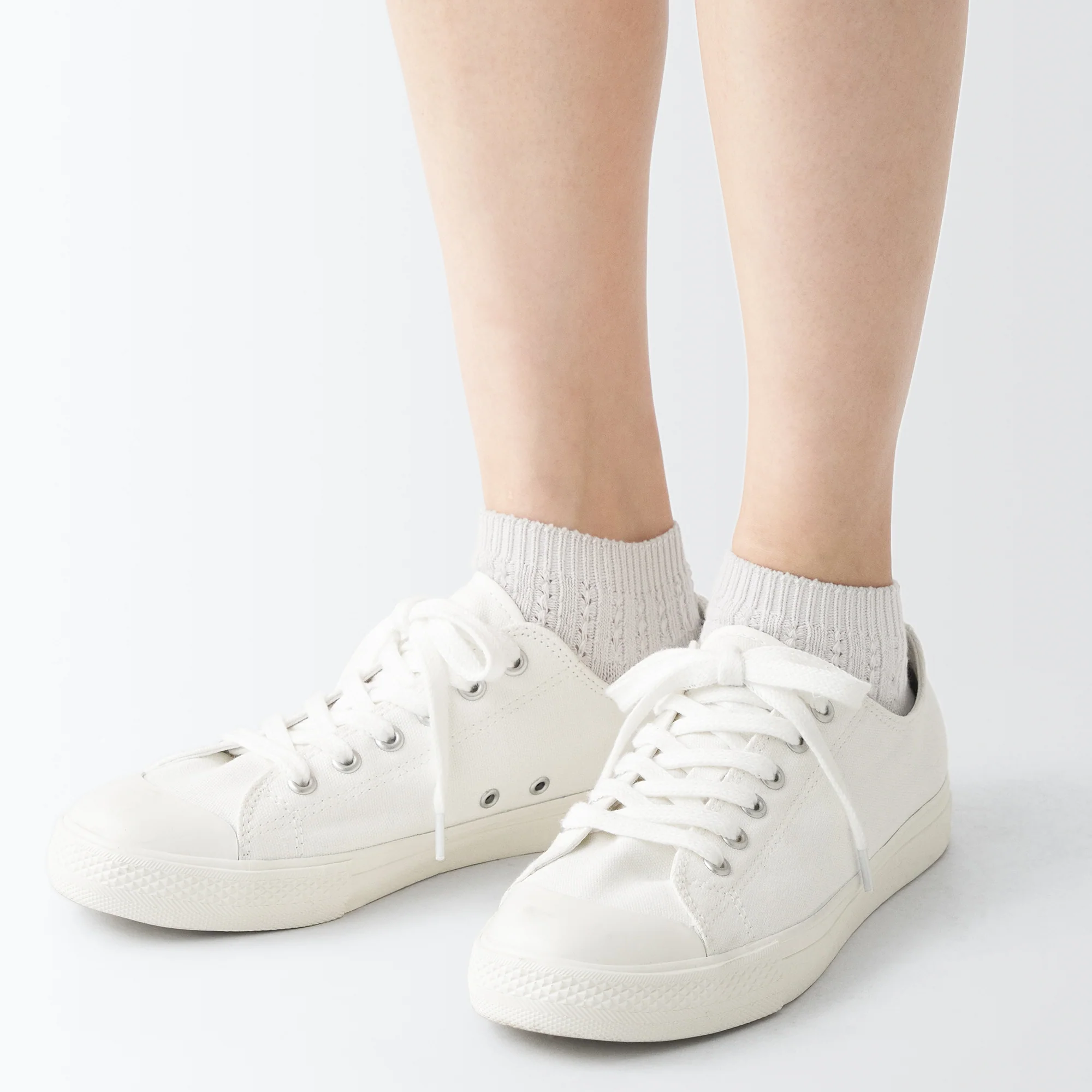 Right Angle Pattern Stitch Sneaker Socks - Image 13