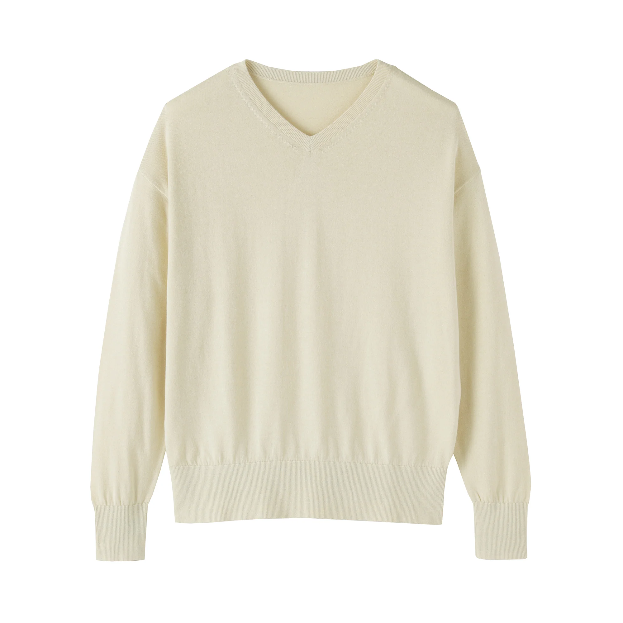 Soy Fiber Blend V-Neck Sweater - Image 15