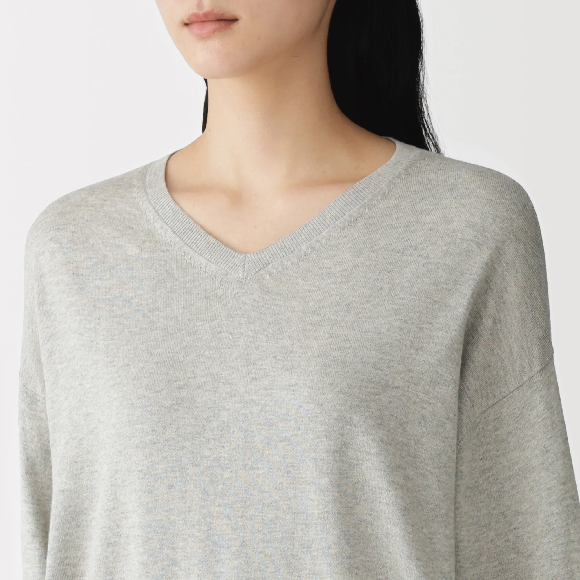Soy Fiber Blend V-Neck Sweater - Image 20
