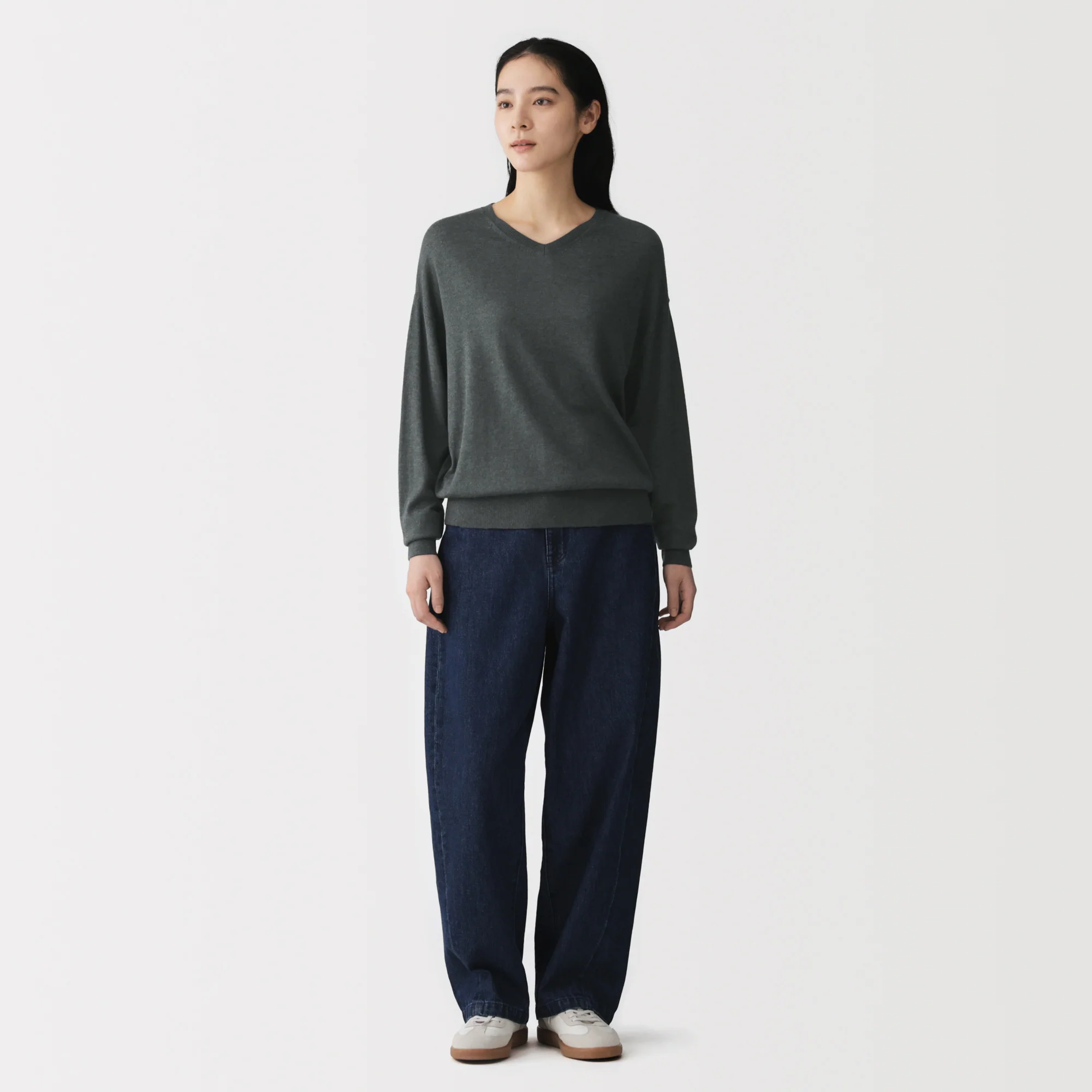 Soy Fiber Blend V-Neck Sweater - Image 3