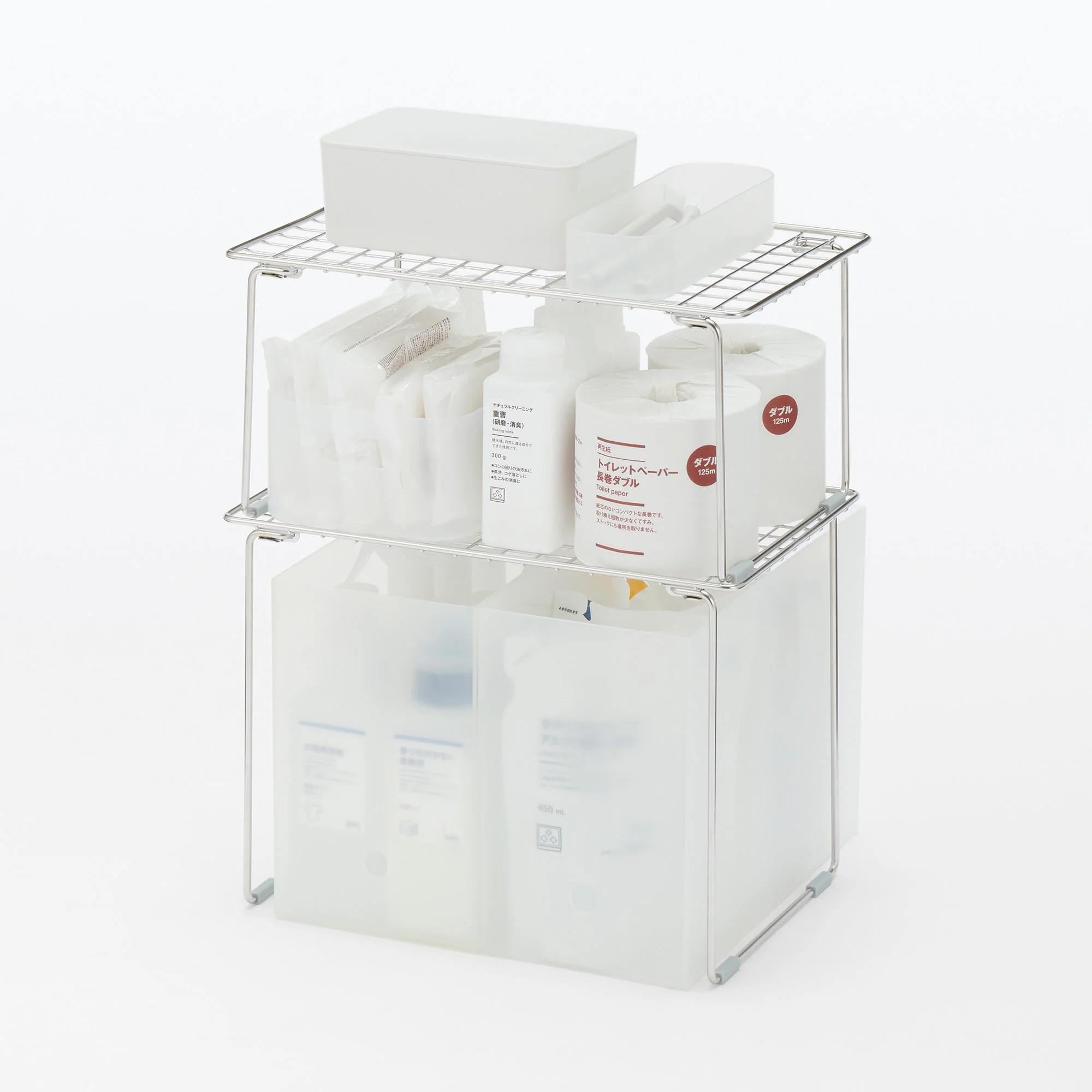 Stainless Steel Under-Sink Rack - Small W14.6 x D9.4 x H7.5" - Image 8
