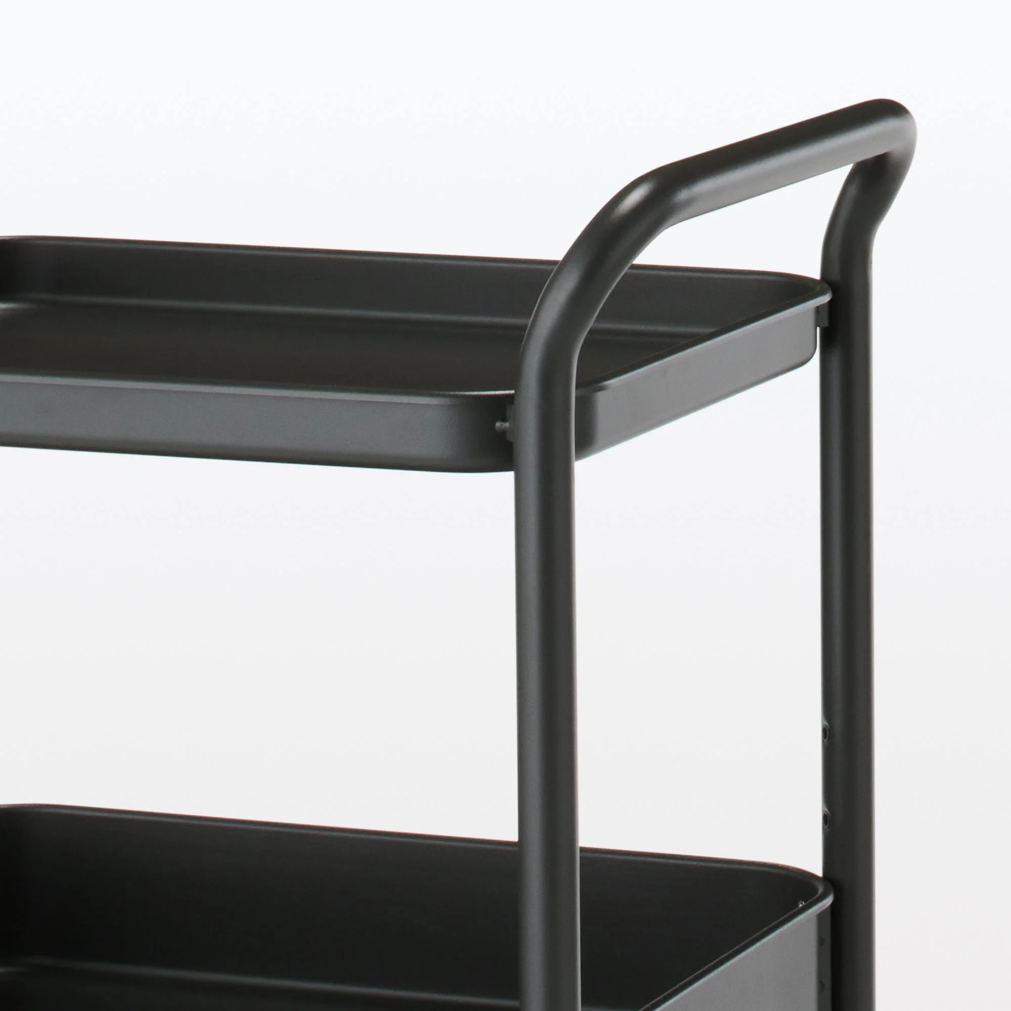 Steel Pipe Wheeled Rack Utility Cart - Dark Gray - Image 6