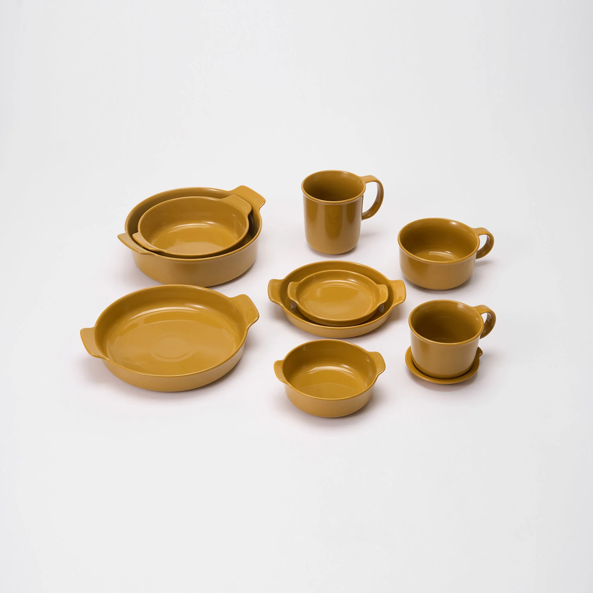 Stoneware Plate (Dia. 5") - Mustard Yellow - Image 8