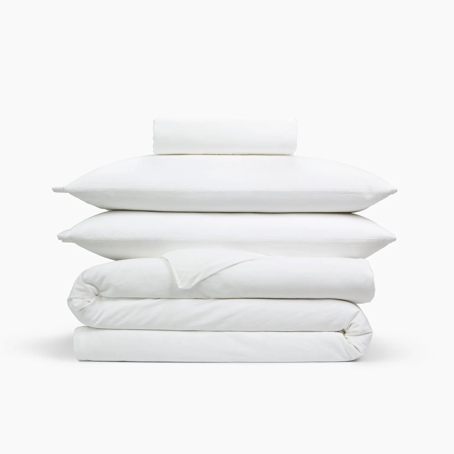 Washed Cotton 4 Piece Bedding Set - Double - Image 3