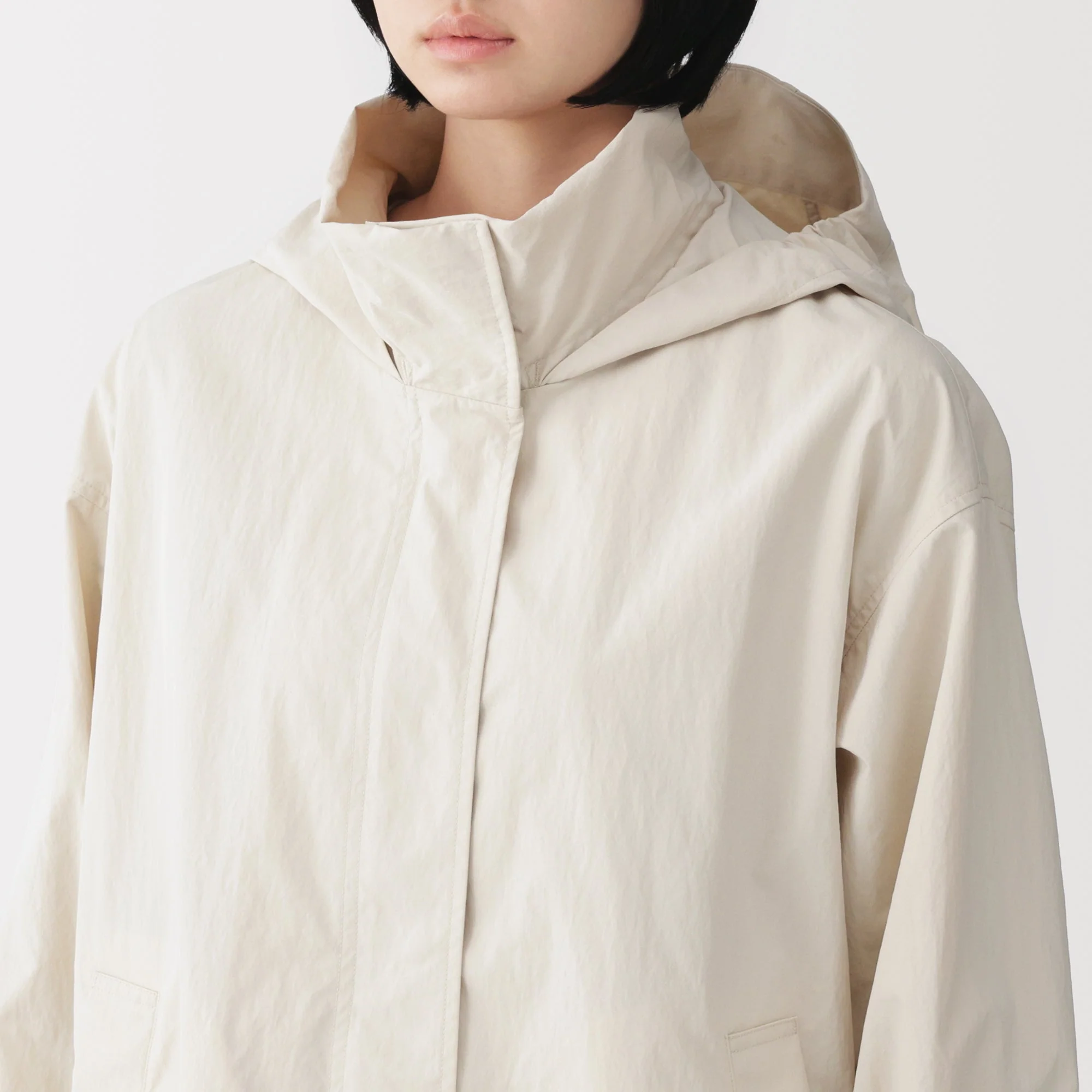 Water Repellent Hooded Long Coat - Image 27