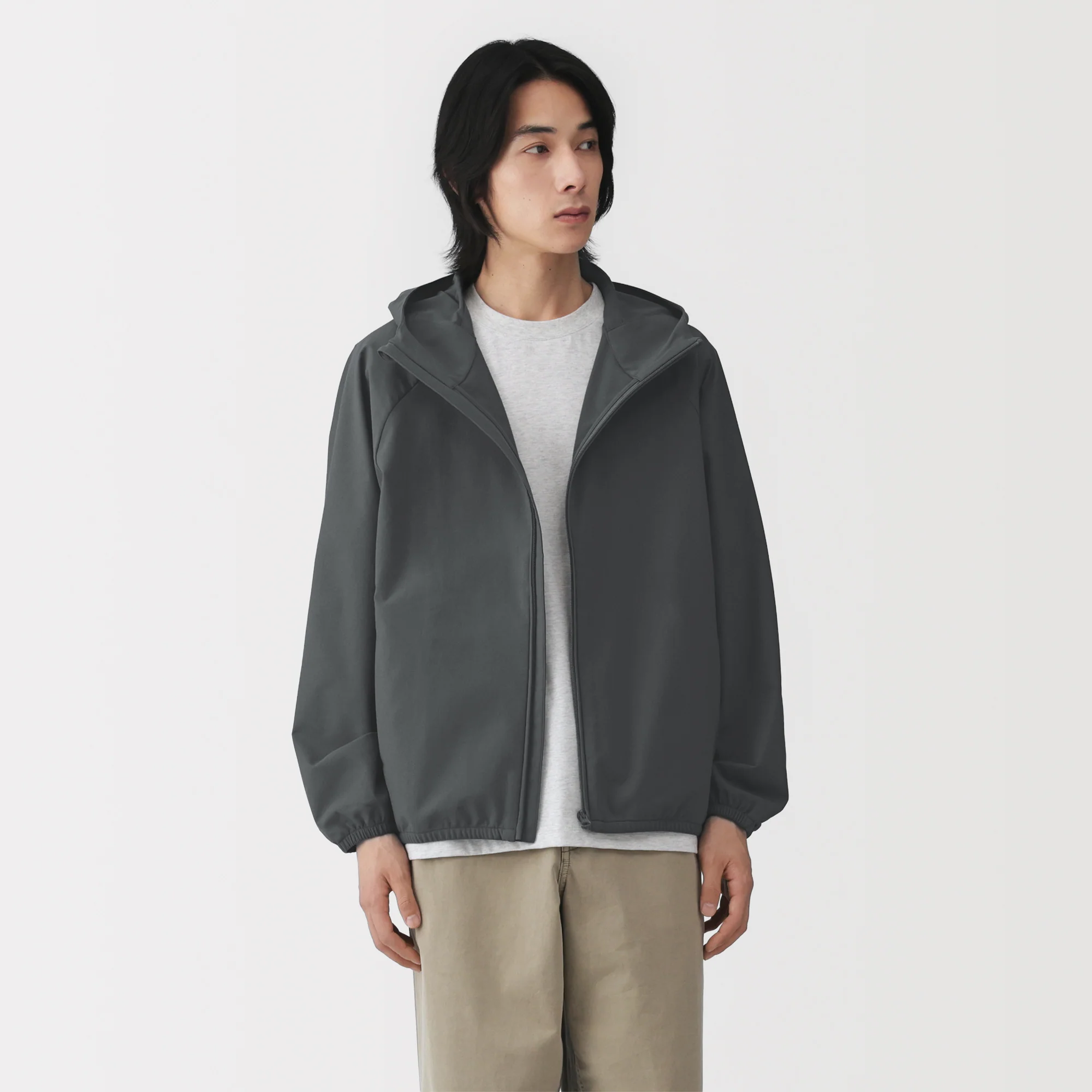 Water Repellent Zip Hoodie