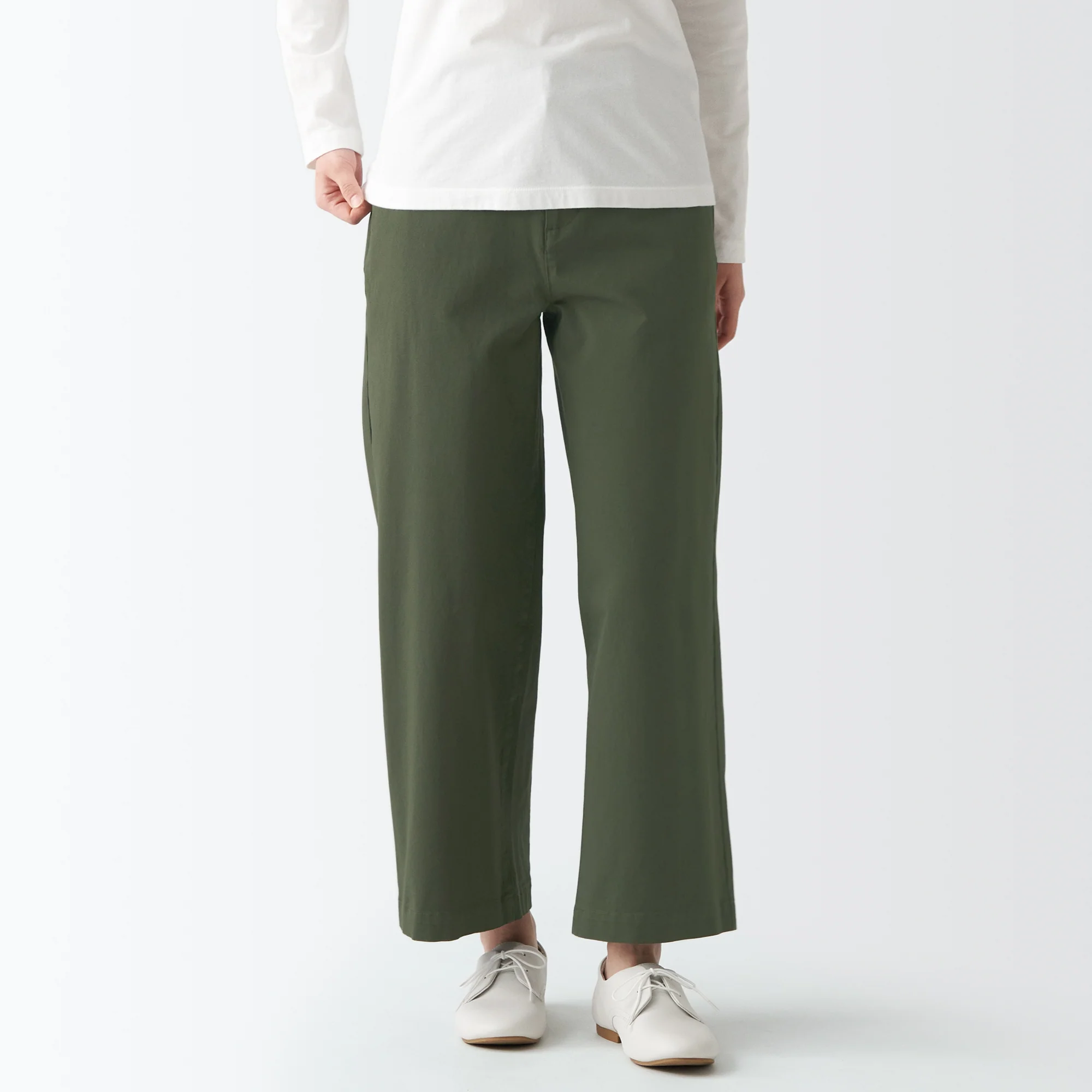 Women's 4-Way Stretch Chino Wide Pants - Image 43