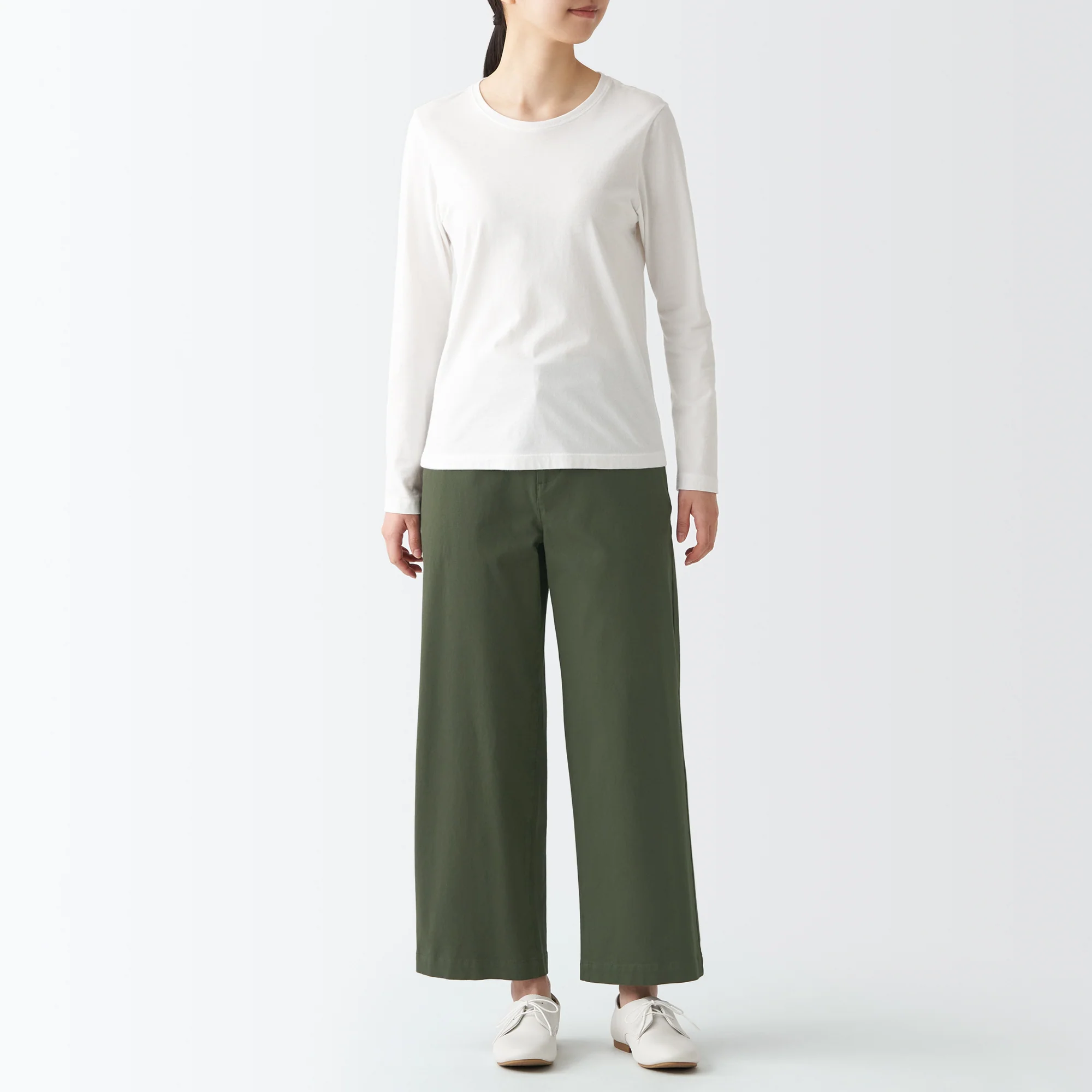 Women's 4-Way Stretch Chino Wide Pants - Image 47