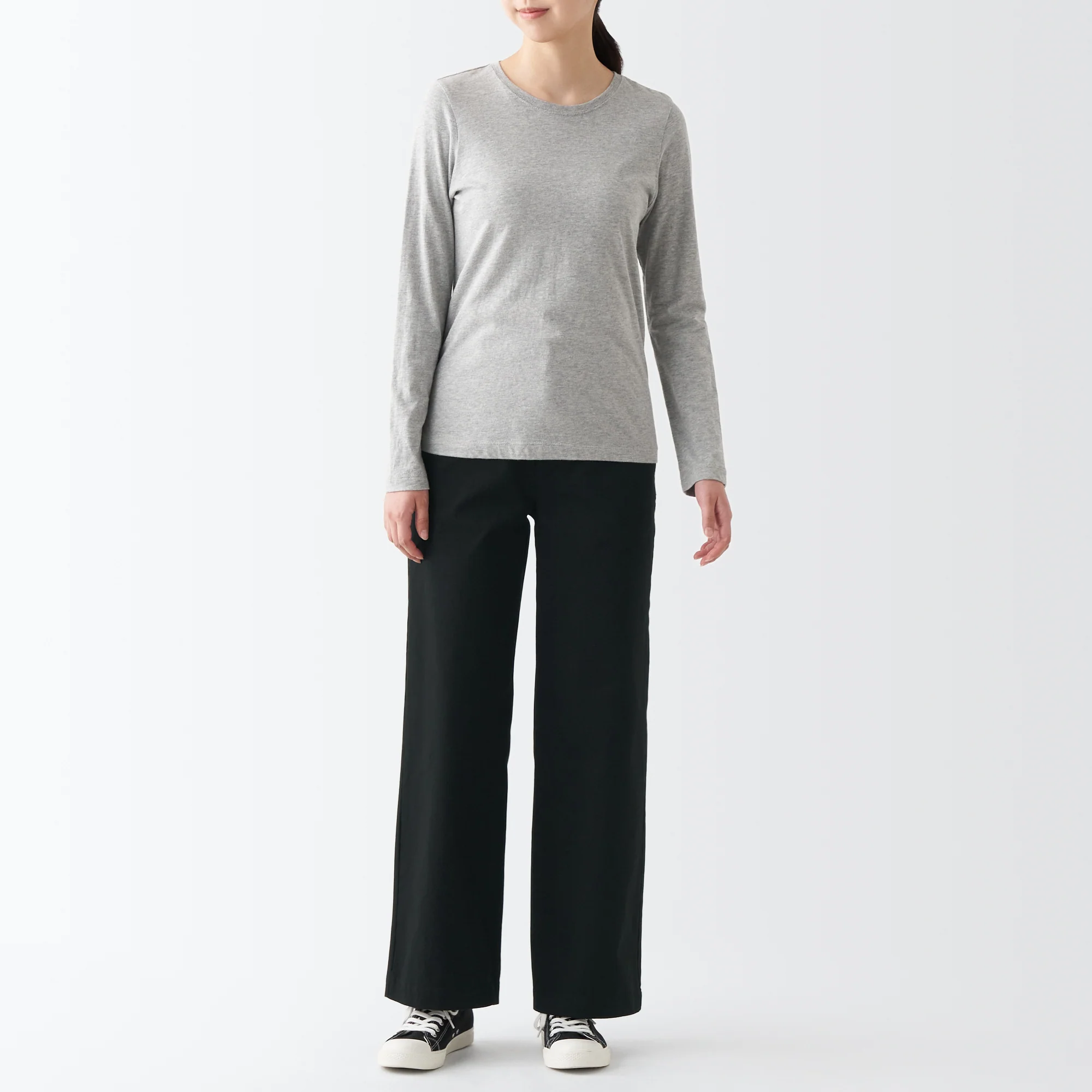 Women's 4-Way Stretch Chino Wide Pants - Image 4