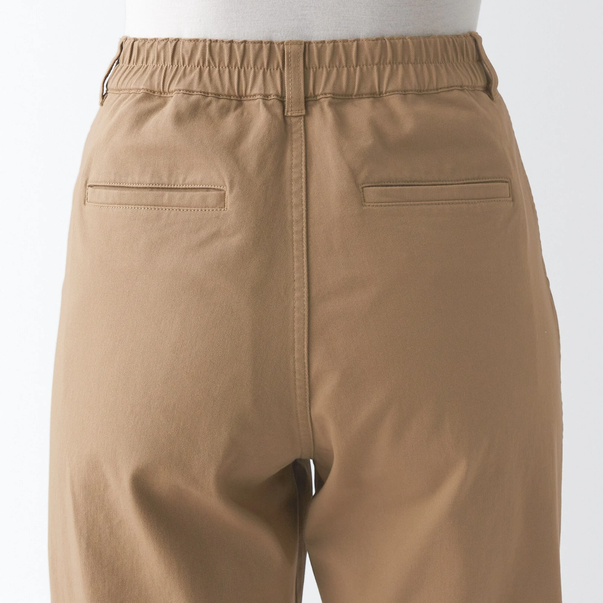 Women's 4-Way Stretch Chino Wide Straight Pants (L 32inch / 80cm) - Image 18