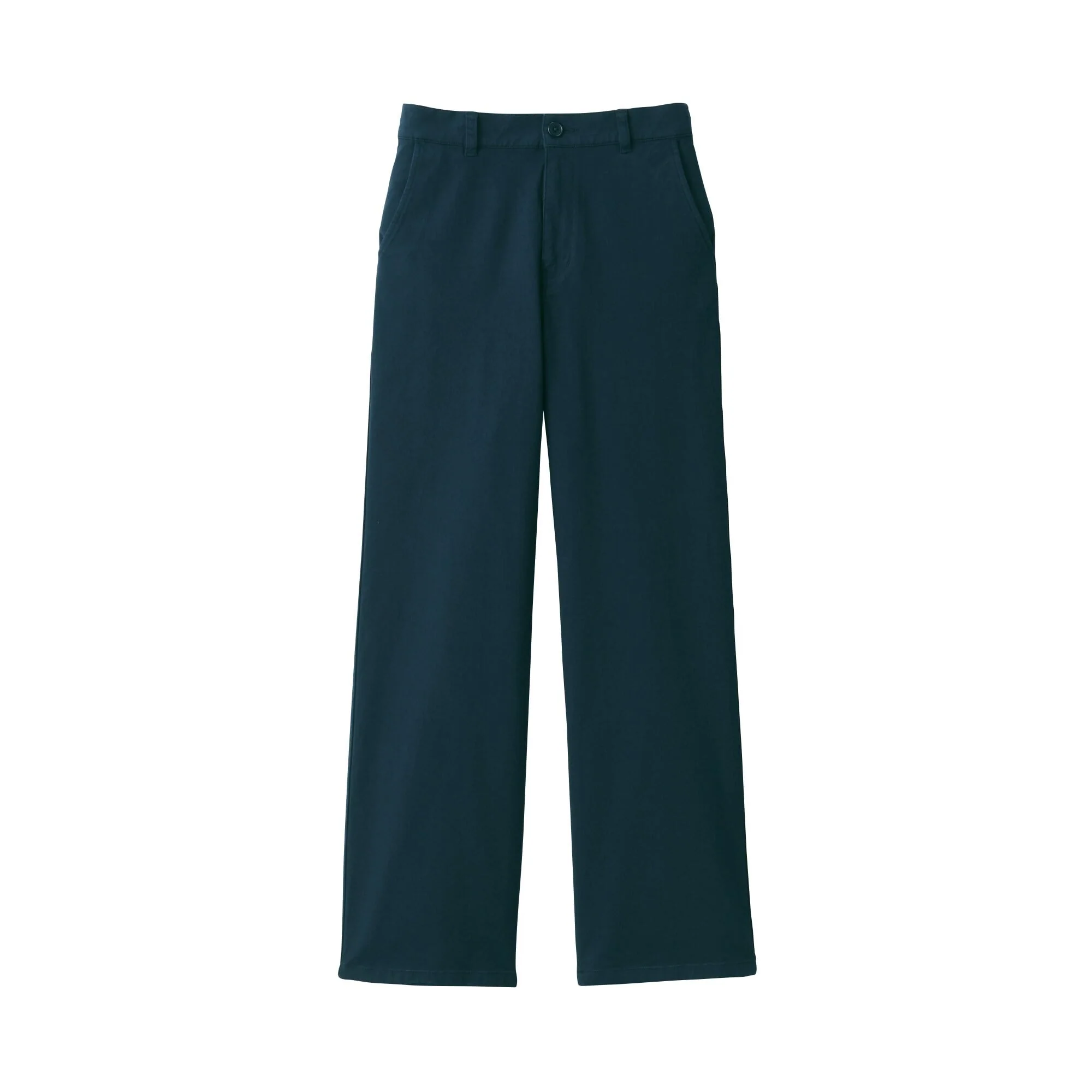 Women's 4-Way Stretch Chino Wide Straight Pants (L 32inch / 80cm) - Image 32