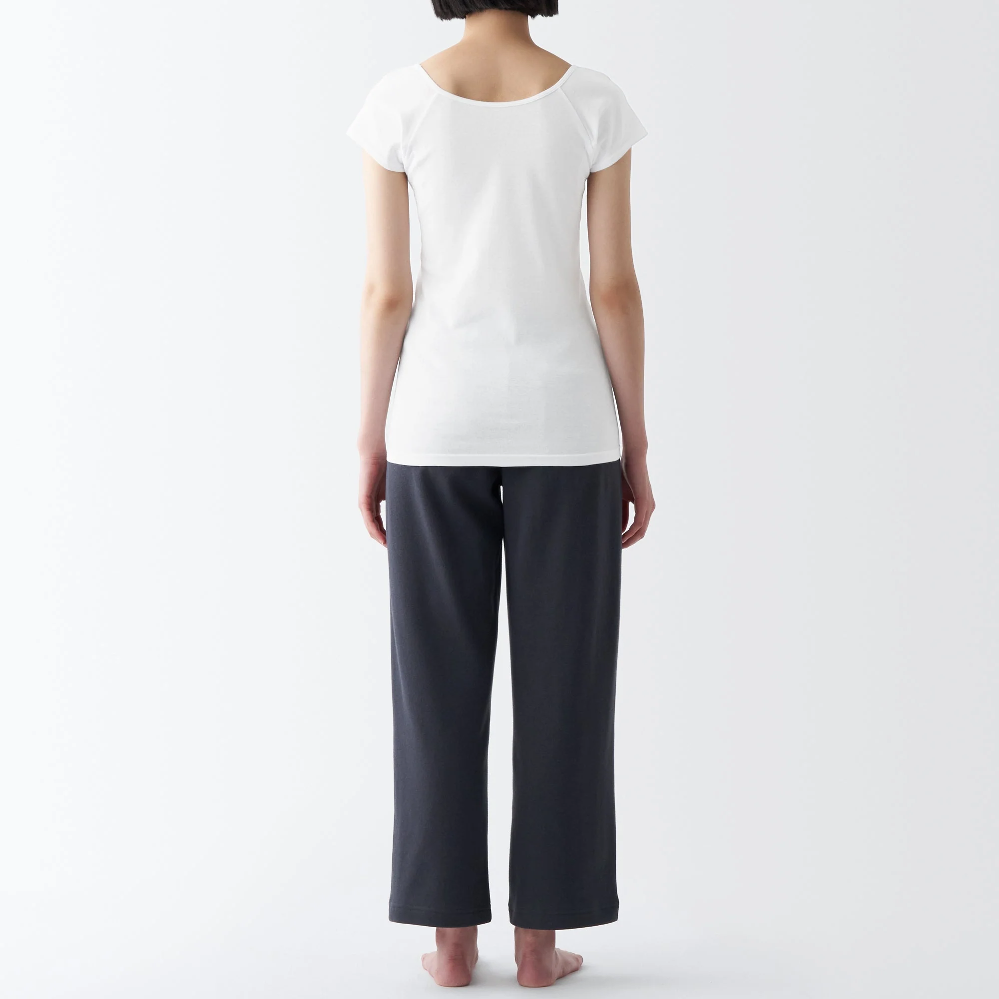 Women's Breathable Cotton French Sleeve T-Shirt with Sweat Pad - Image 13