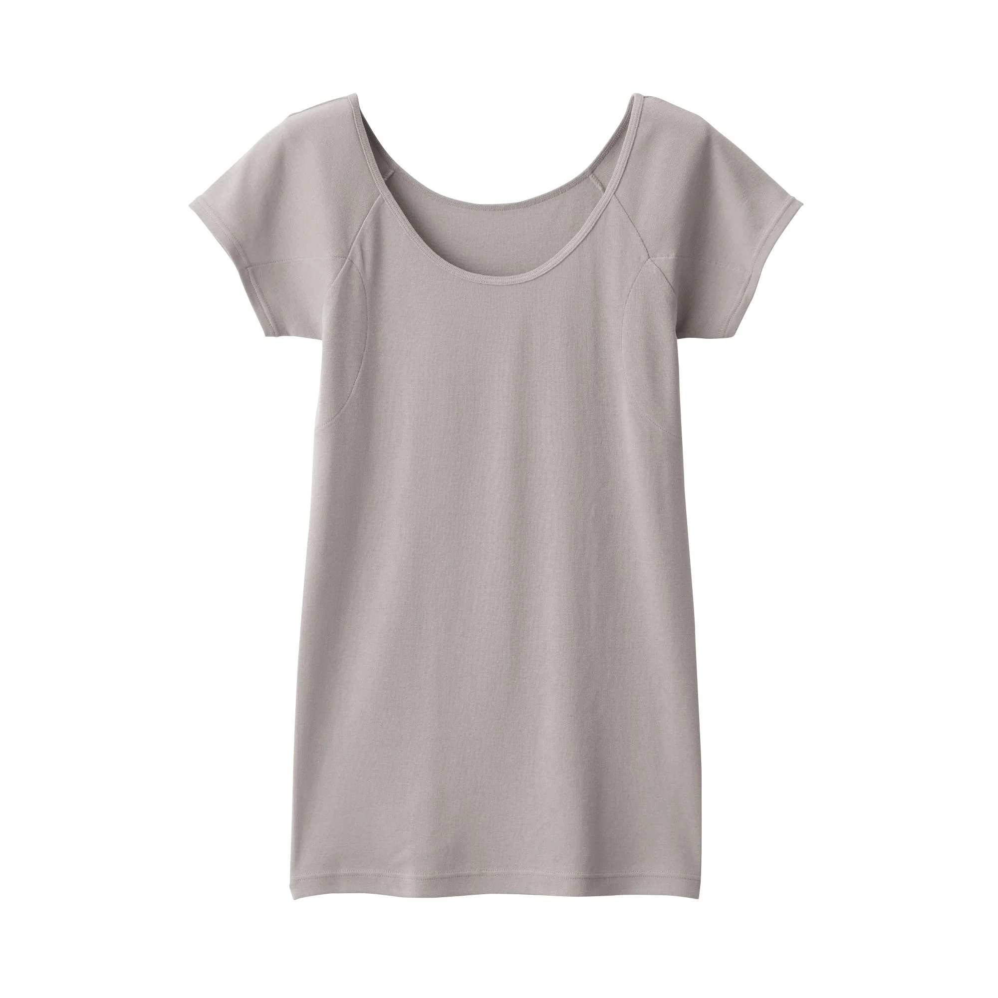 Women's Breathable Cotton French Sleeve T-Shirt with Sweat Pad - Image 2