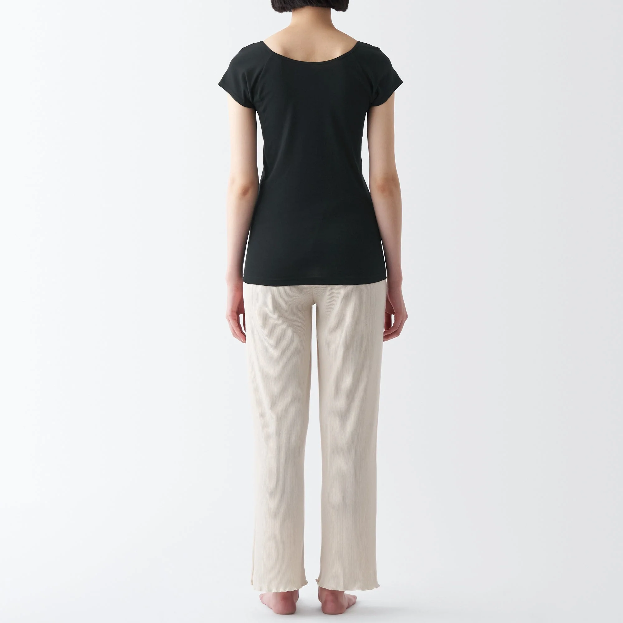 Women's Breathable Cotton French Sleeve T-Shirt with Sweat Pad - Image 21