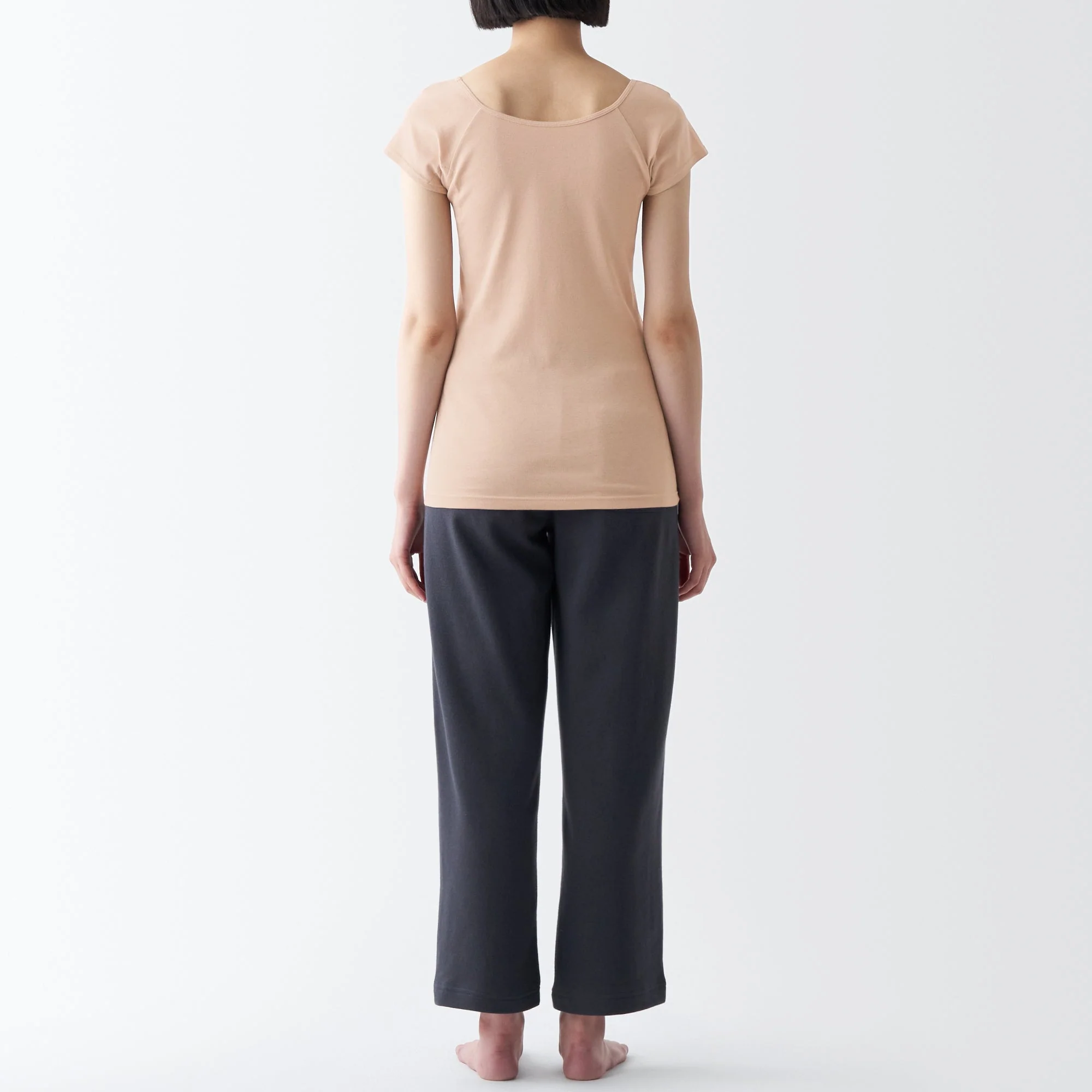 Women's Breathable Cotton French Sleeve T-Shirt with Sweat Pad - Image 29