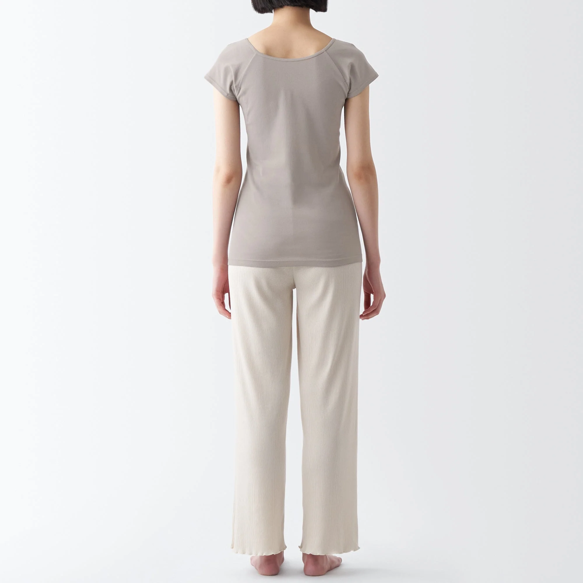 Women's Breathable Cotton French Sleeve T-Shirt with Sweat Pad - Image 6