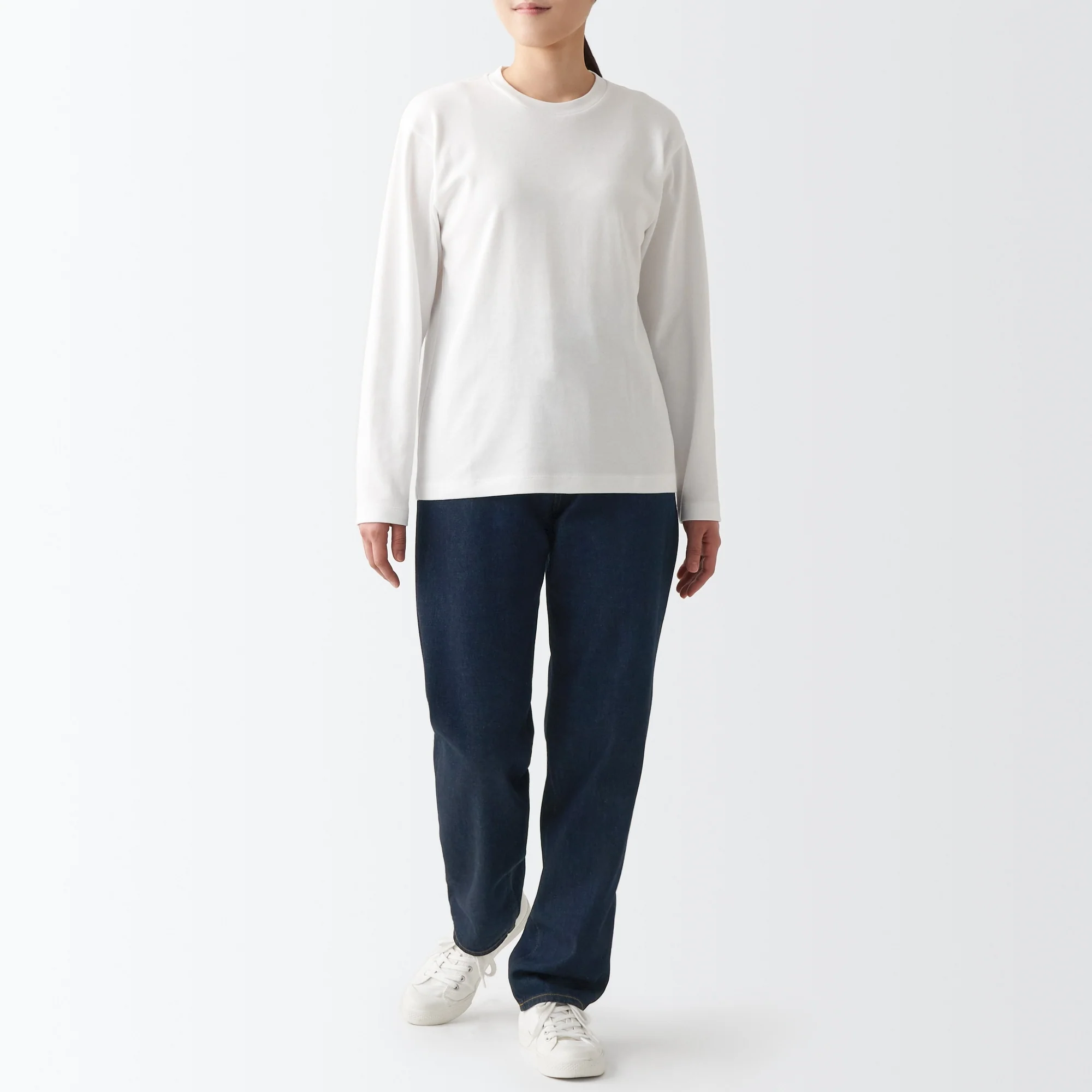 Women's Denim Regular Pants - Dark Navy (L 31inch / 79cm) - Image 4