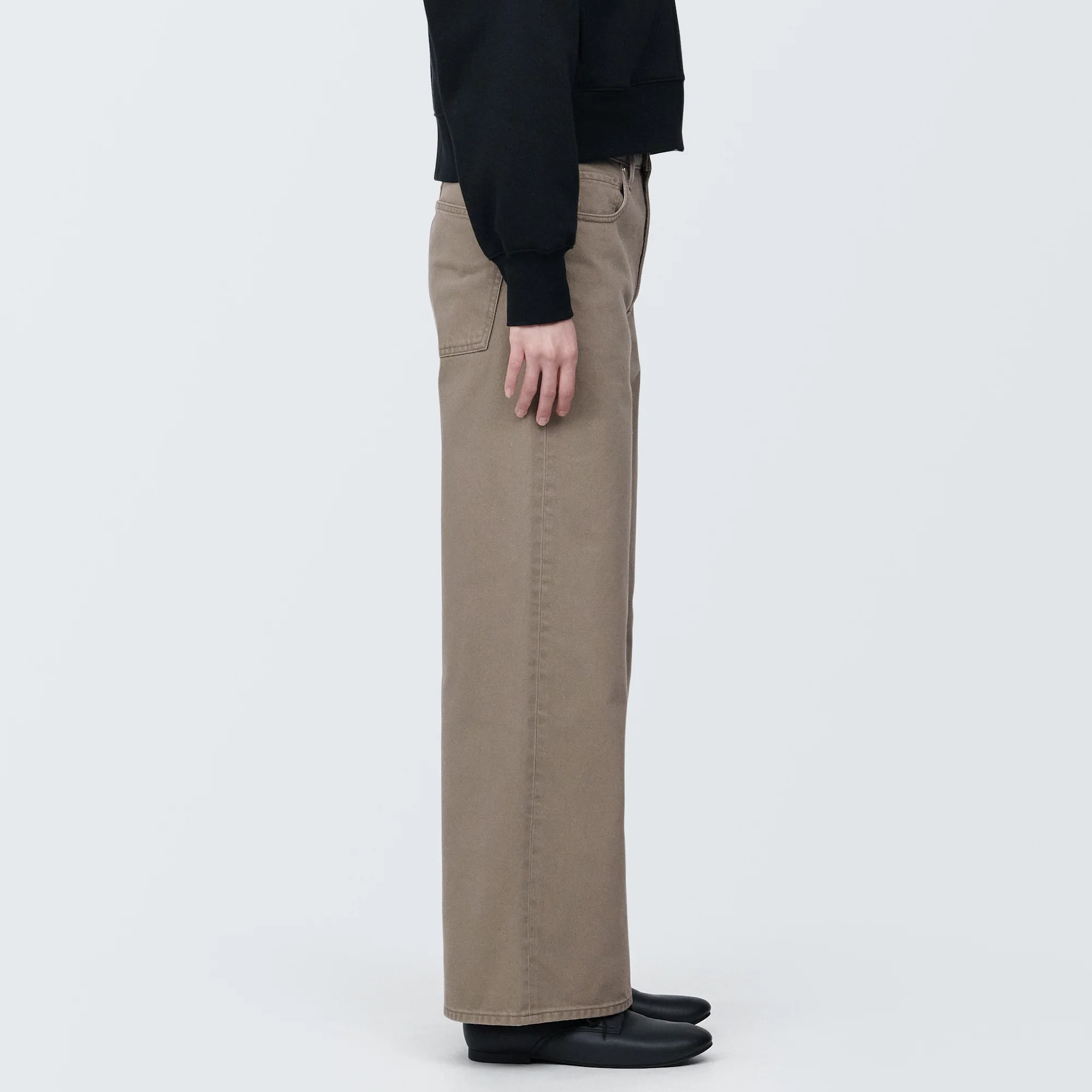 Women's Denim Wide Baggy Pants - Image 13