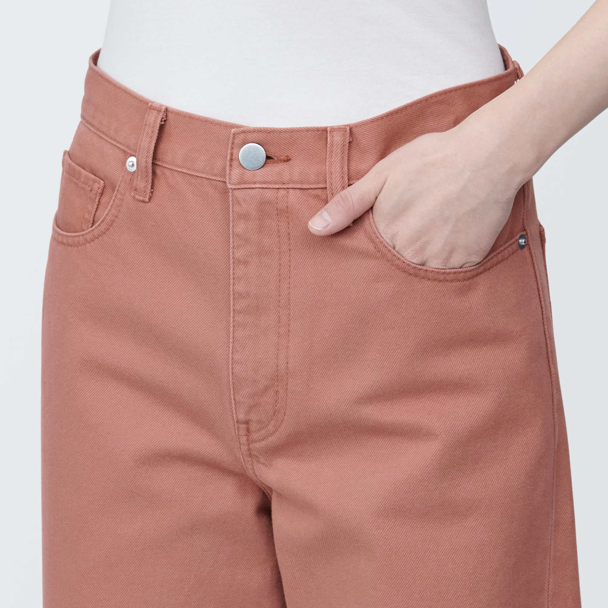 Women's Denim Wide Baggy Pants - Image 6