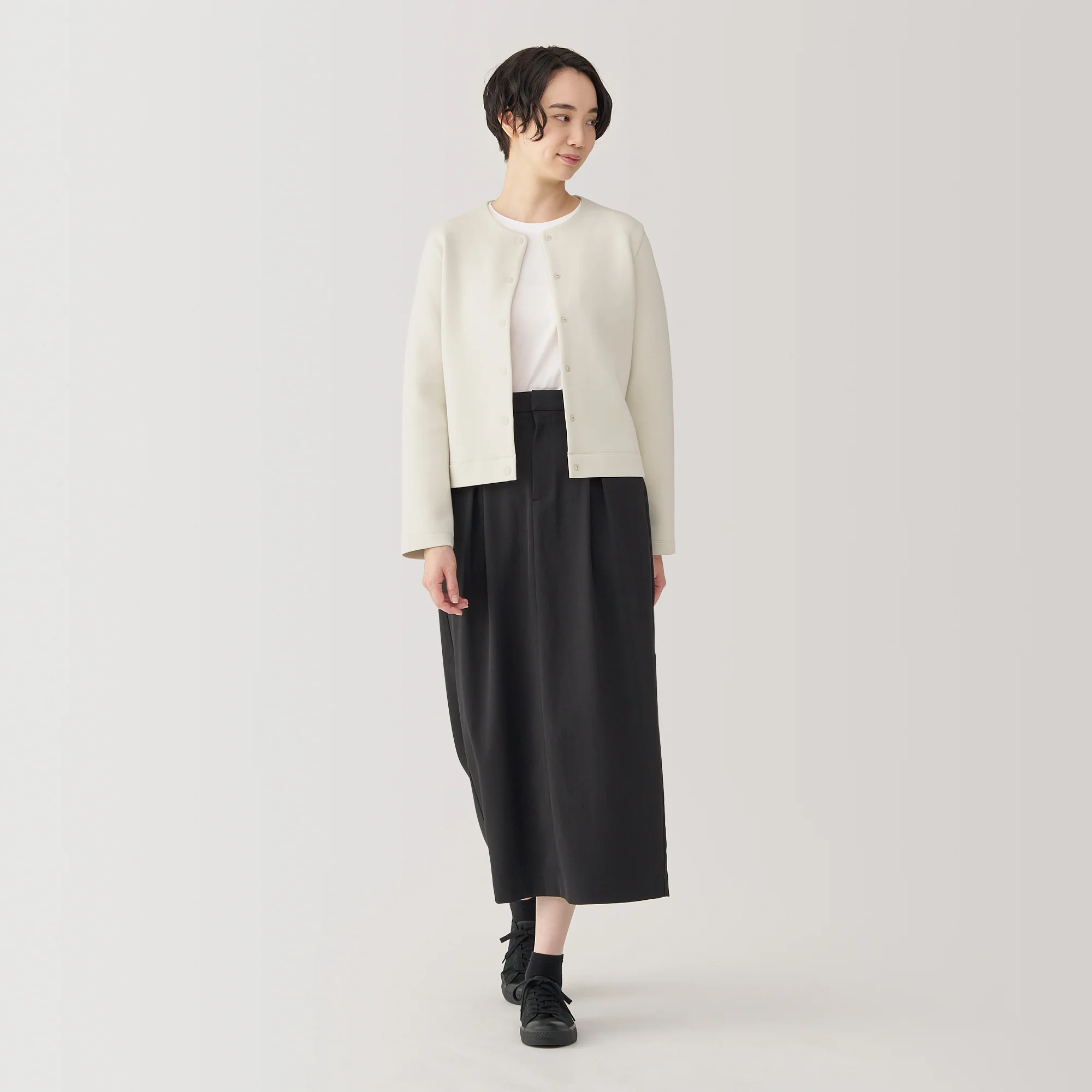 Women's Double Knitted Sweatshirt Cardigan - Image 11