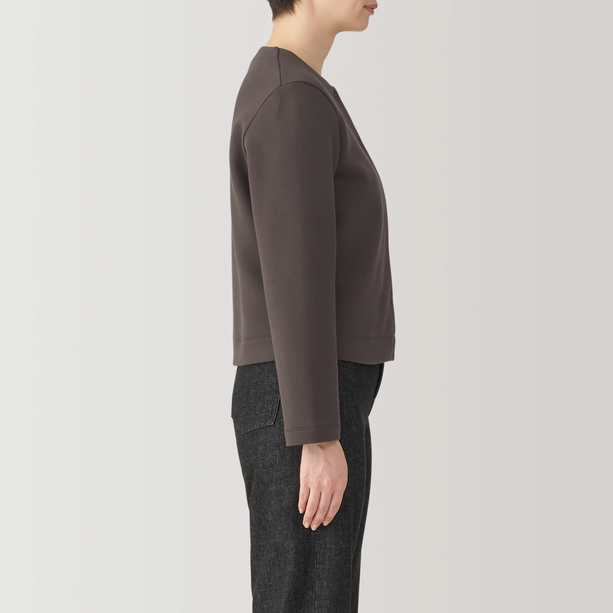 Women's Double Knitted Sweatshirt Cardigan - Image 26