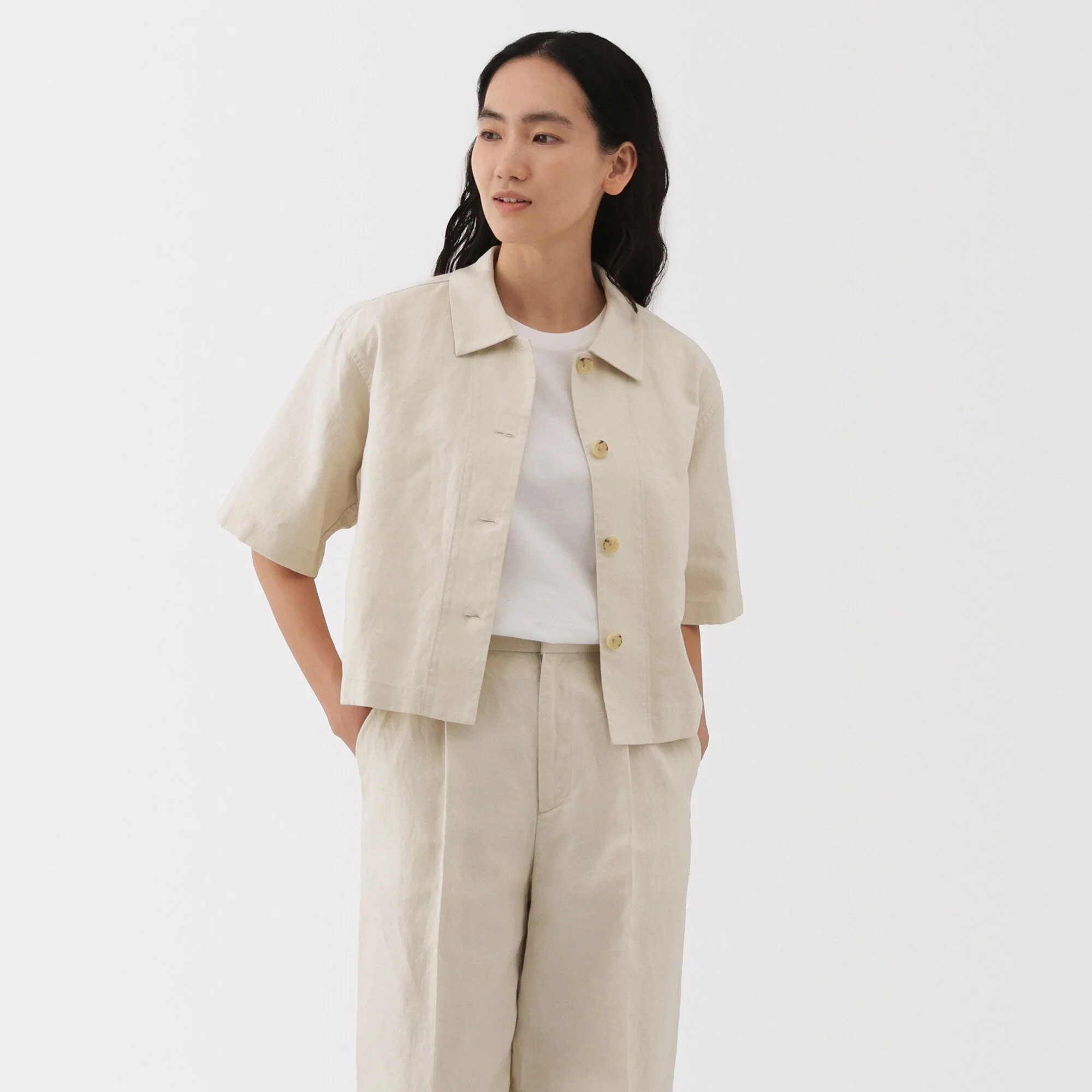 Women's Hemp Blend Twill Shirt - Image 3