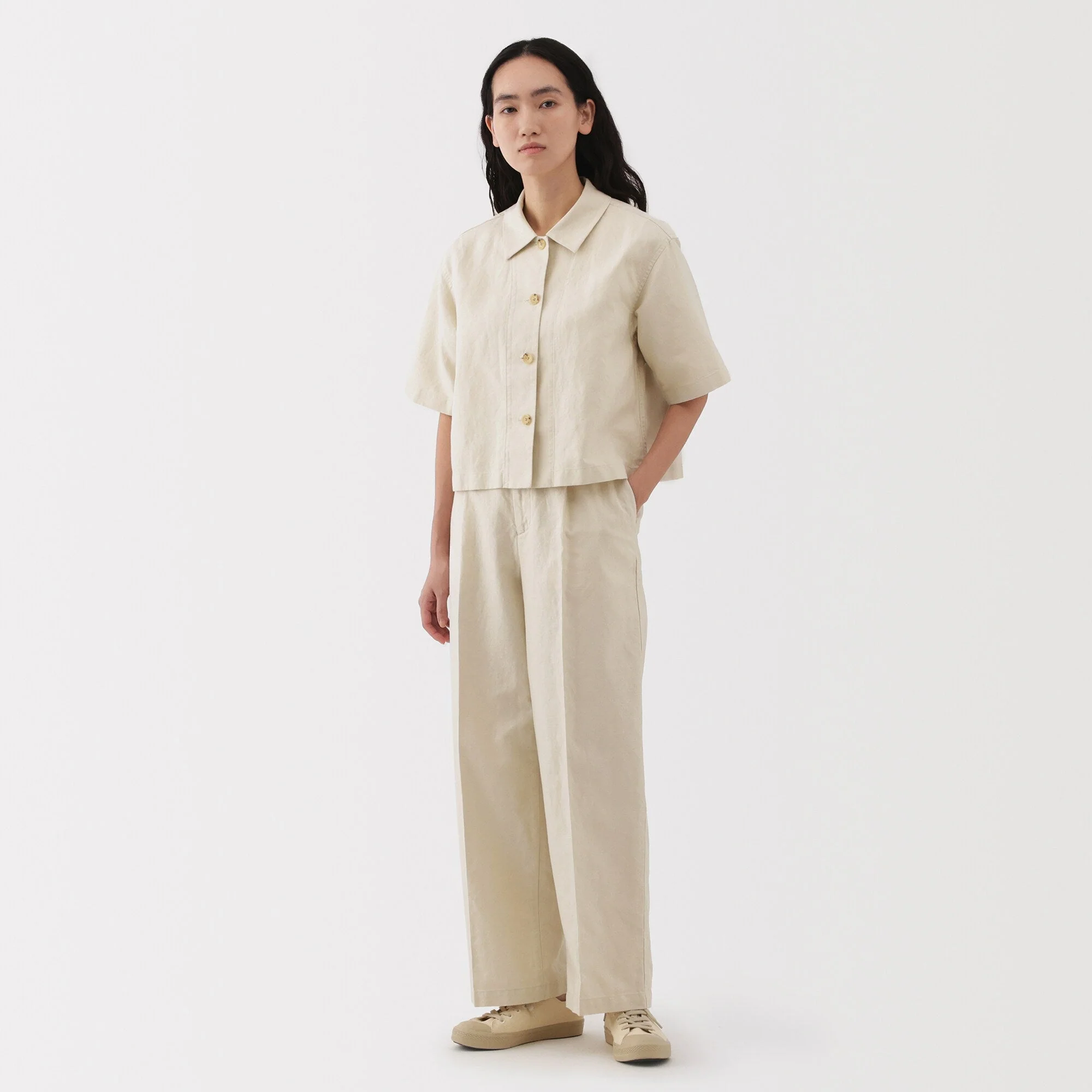 Women's Hemp Blend Twill Shirt - Image 4