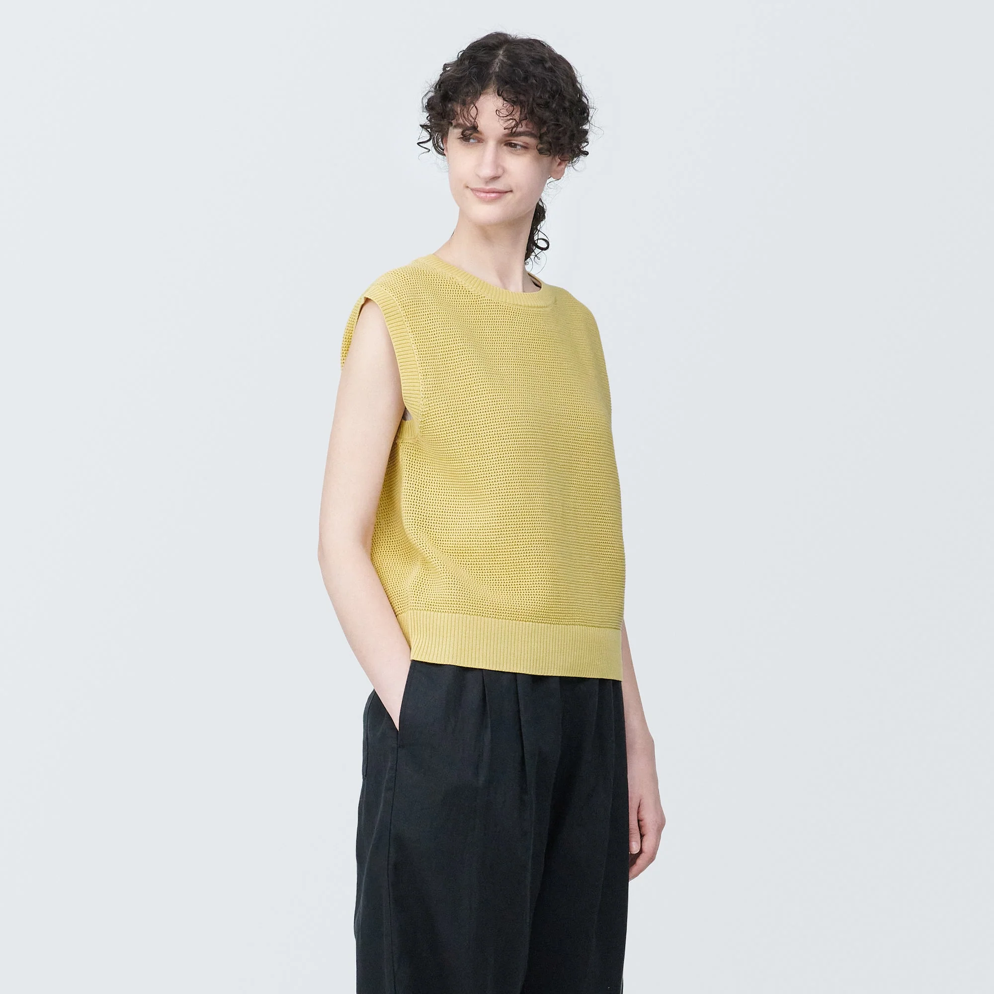 Women's High-Twist Mesh French Sleeve Sweater - Image 17