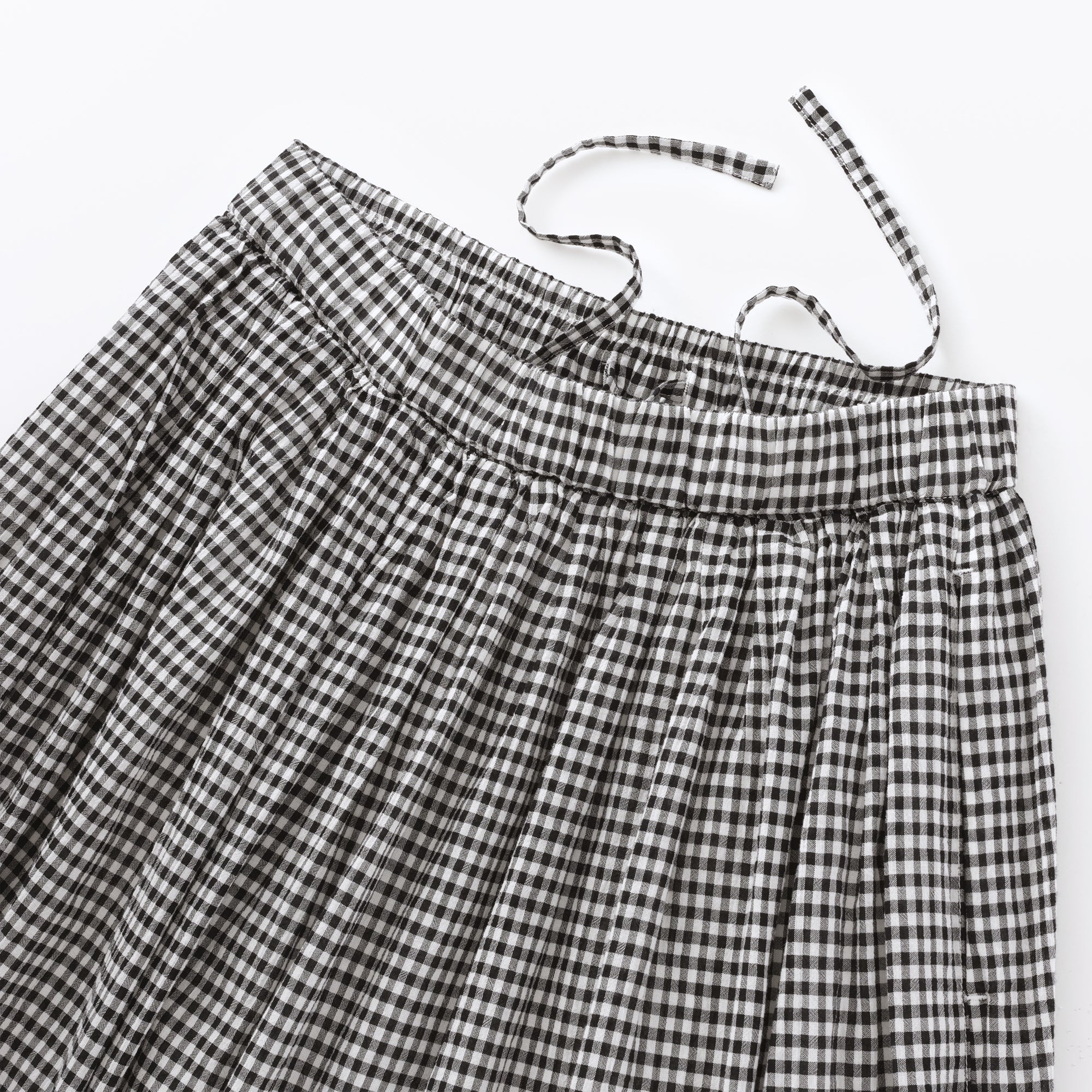 Women's High Twisted Veil Gathered Patterned Skirt - Image 9