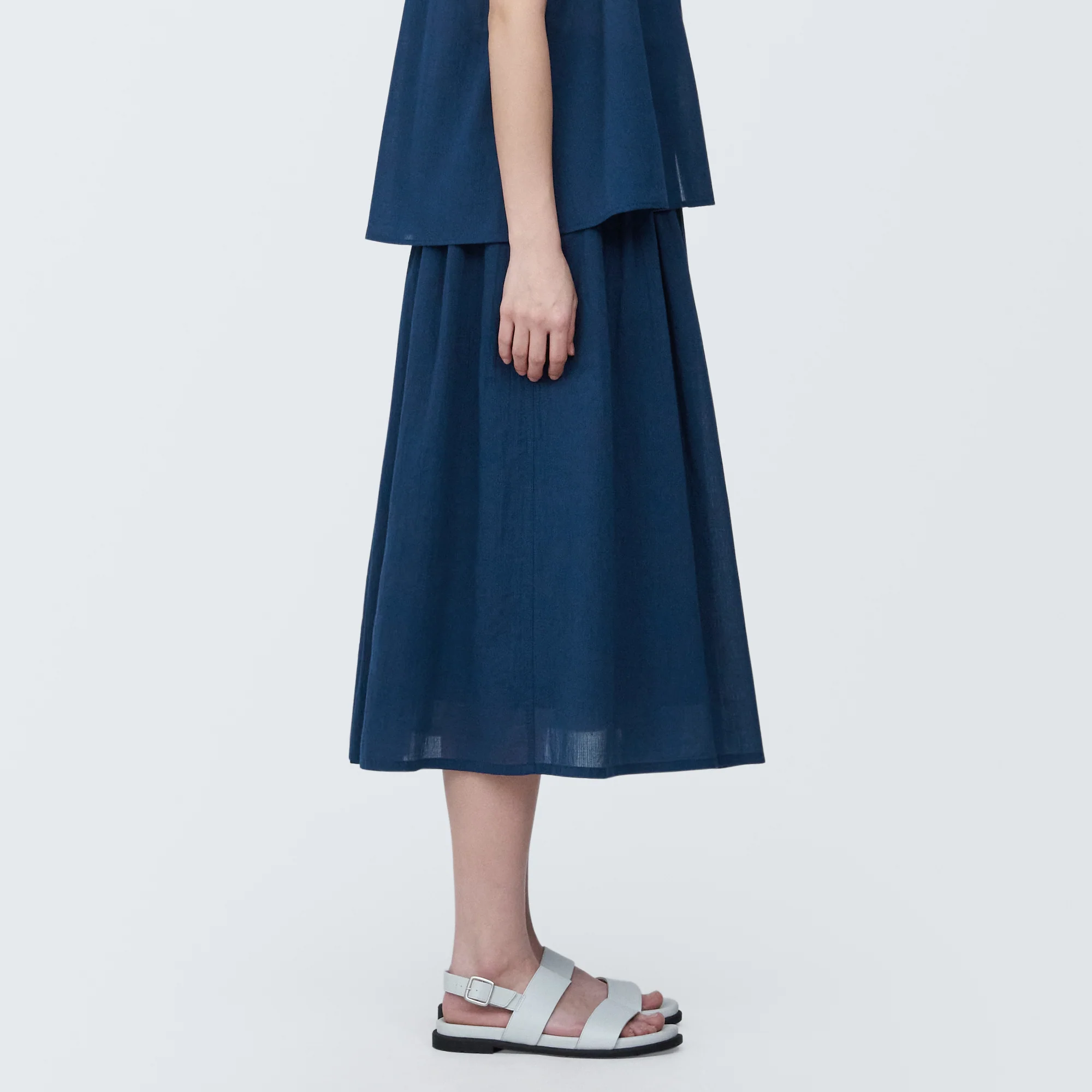 Women's High Twisted Veil Gathered Skirt - Image 13
