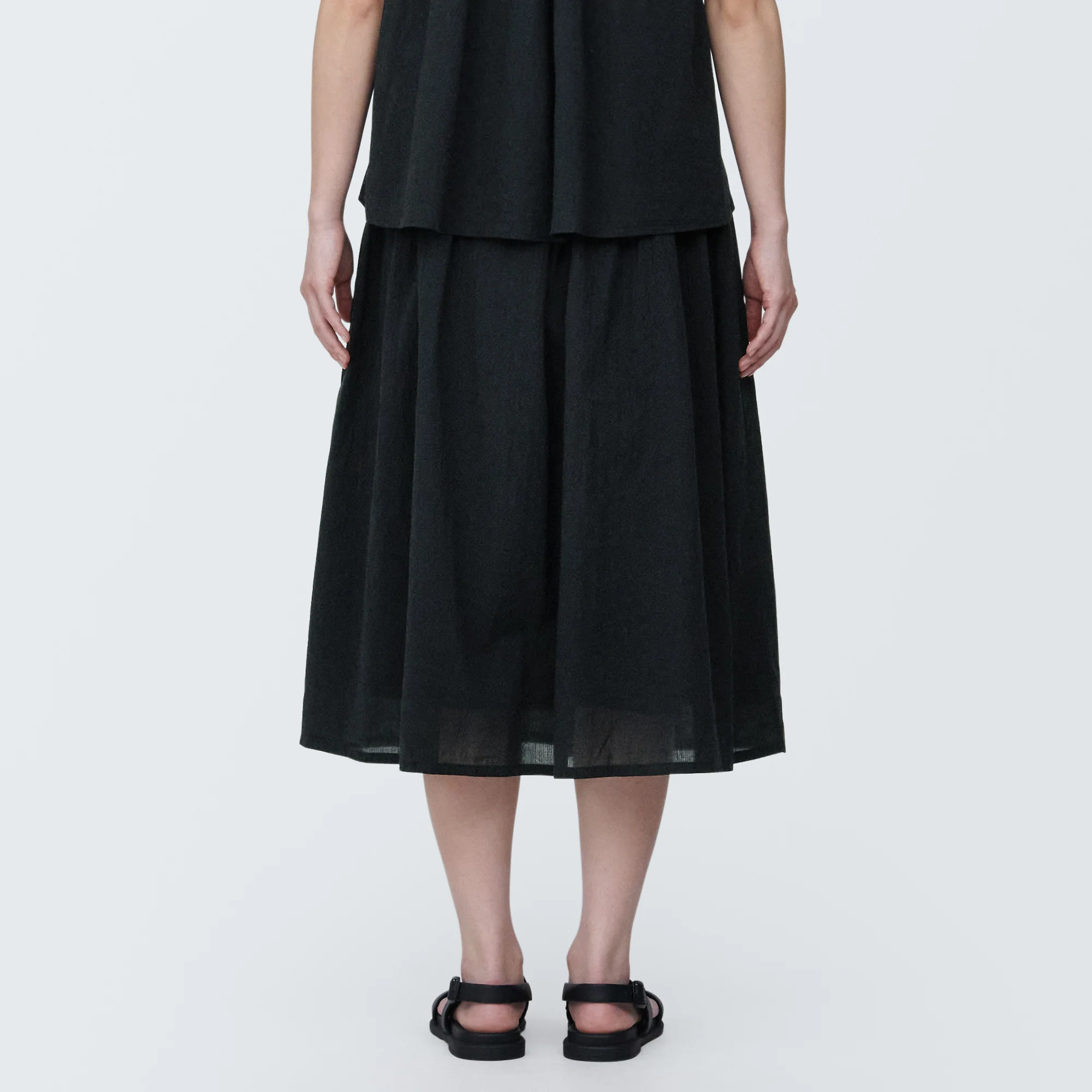 Women's High Twisted Veil Gathered Skirt - Image 32