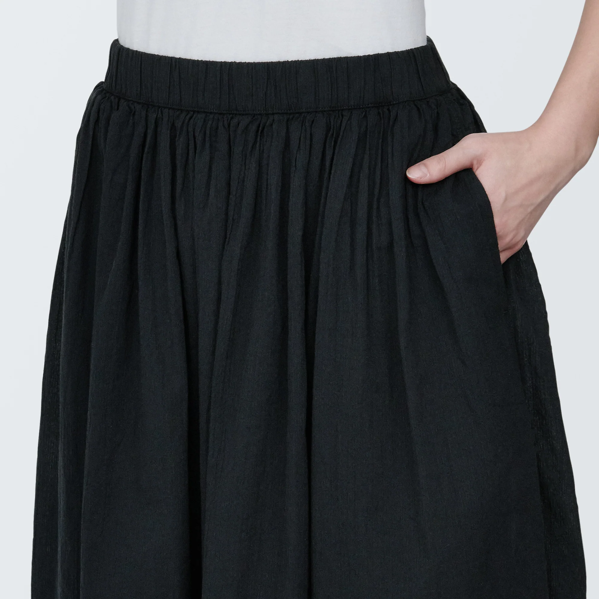 Women's High Twisted Veil Gathered Skirt - Image 33
