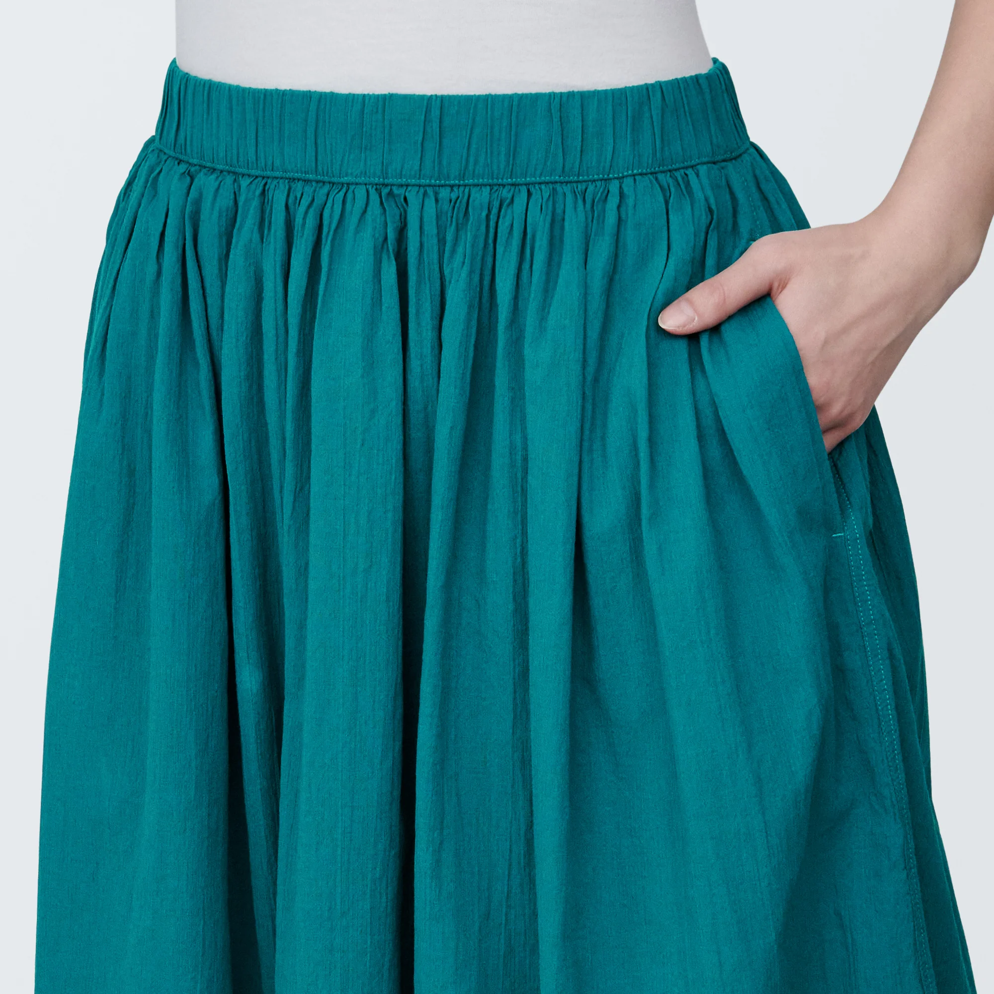 Women's High Twisted Veil Gathered Skirt - Image 6