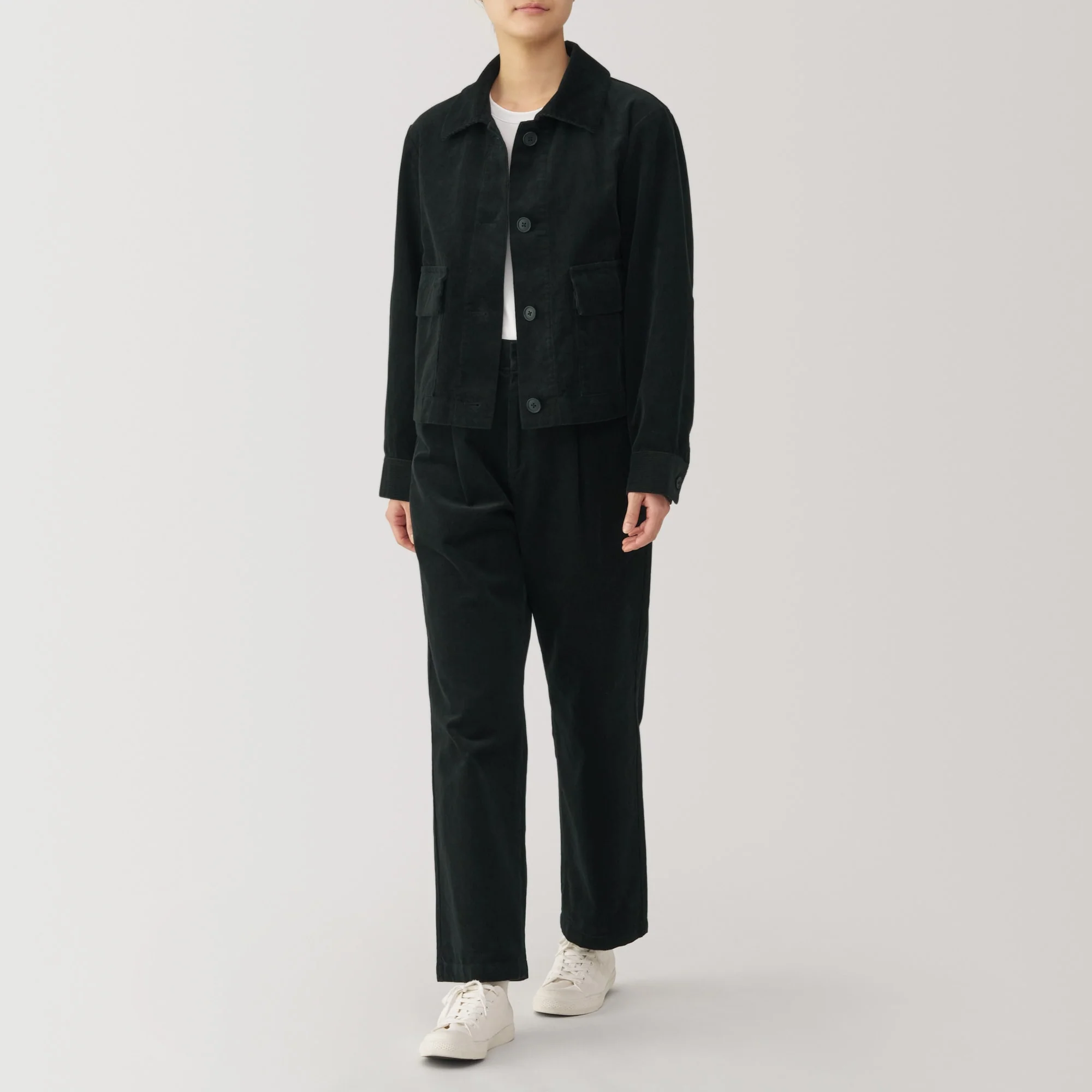 Women's Kapok Blend Corduroy Darted Pants - Image 13