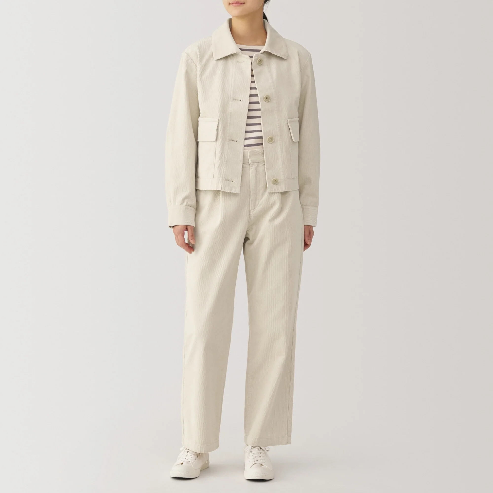 Women's Kapok Blend Corduroy Darted Pants - Image 22