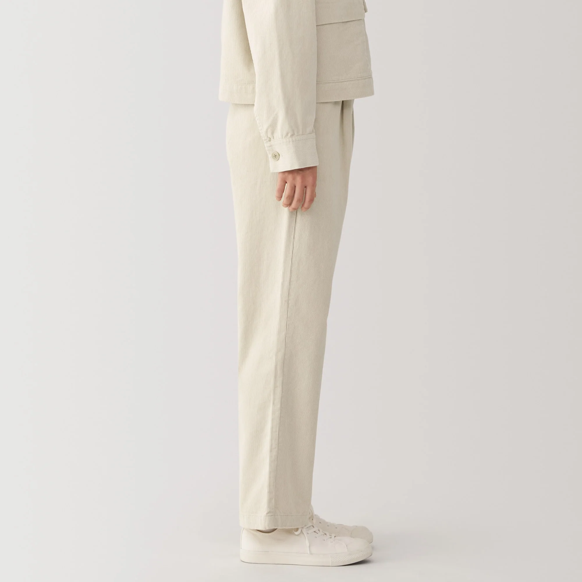 Women's Kapok Blend Corduroy Darted Pants - Image 23
