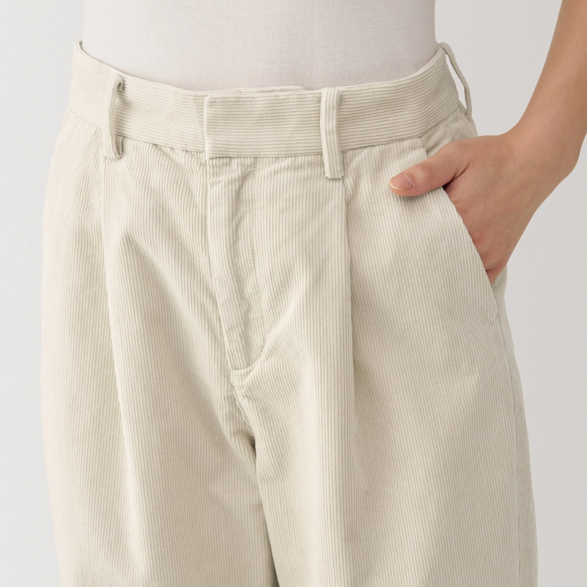 Women's Kapok Blend Corduroy Darted Pants - Image 25