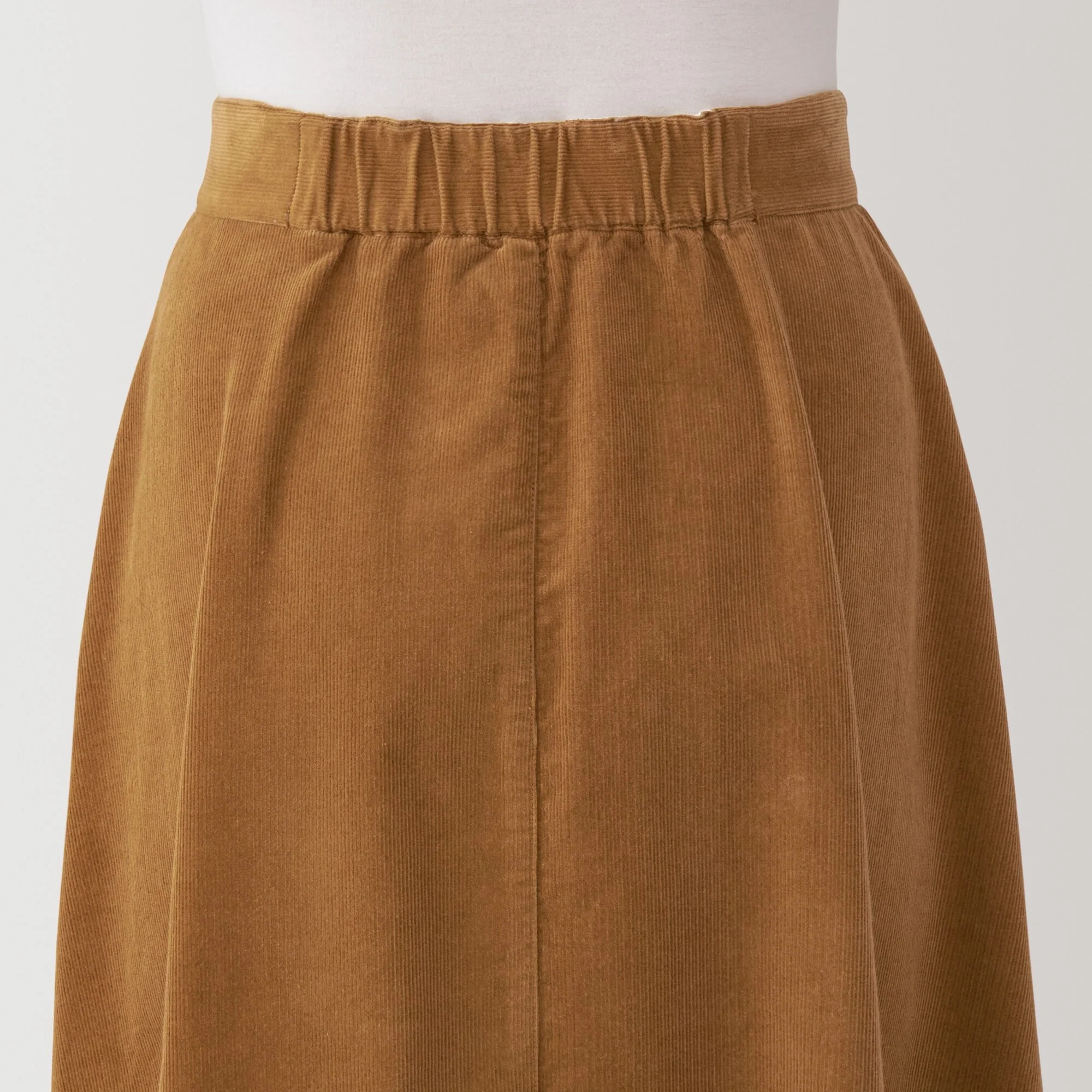 Women's Kapok Blend Corduroy Flared Skirt - Image 8