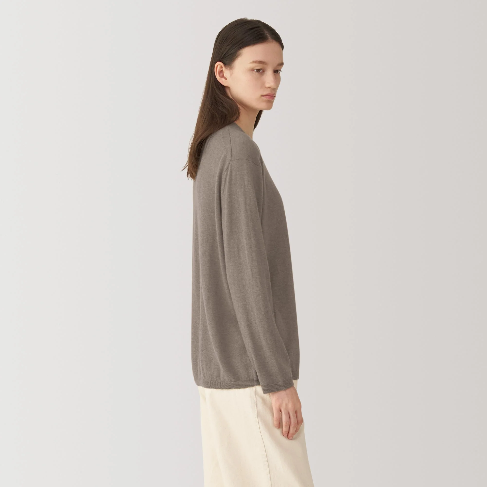 Labo Women's Natural Cashmere Crewneck Sweater - Image 10