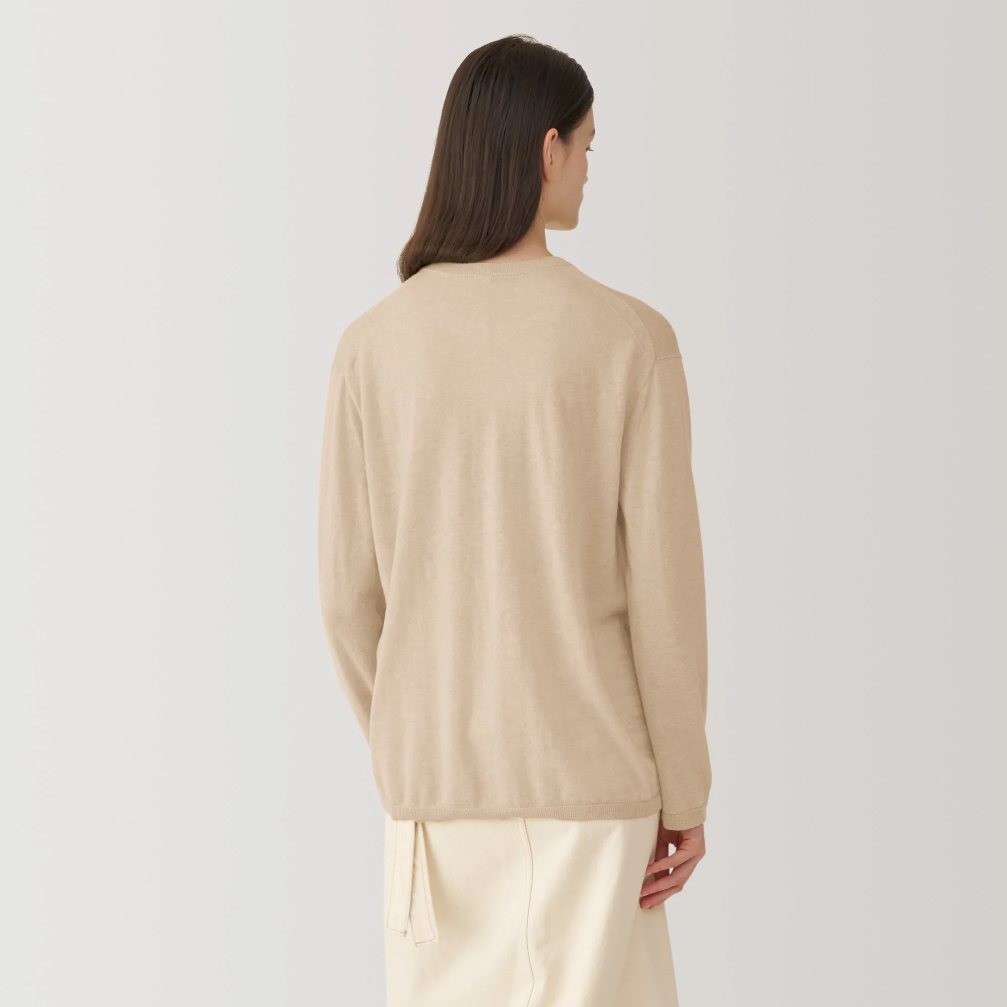 Labo Women's Natural Cashmere Crewneck Sweater - Image 4